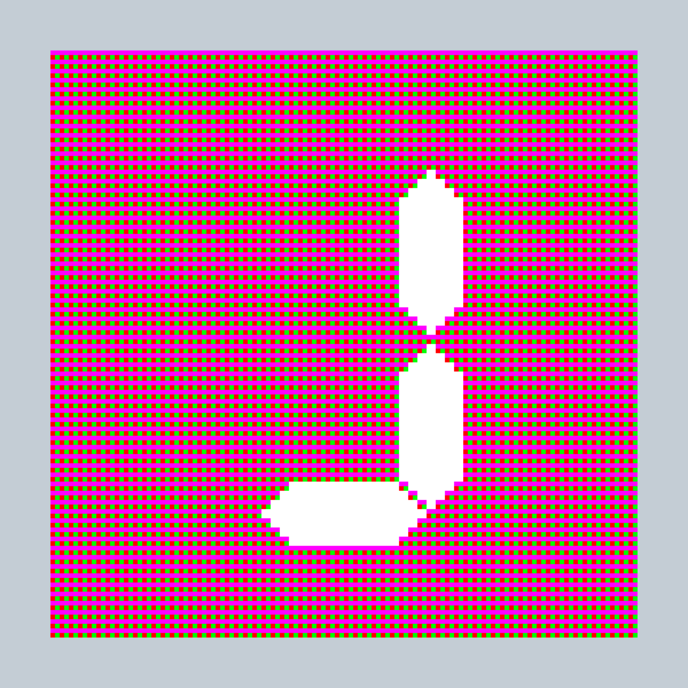 Art Blocks - Art Blocks v2 - 27-Bit Digital #27 - NFT # 21000027