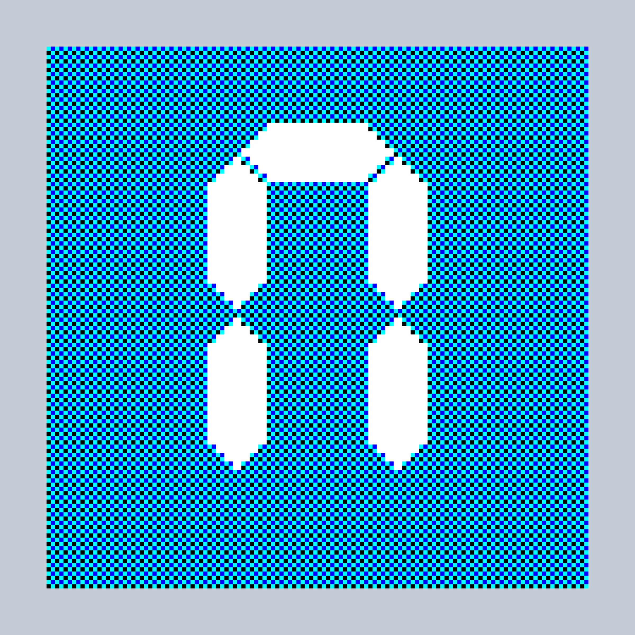 Art Blocks - Art Blocks v2 - 27-Bit Digital #52 - NFT # 21000052