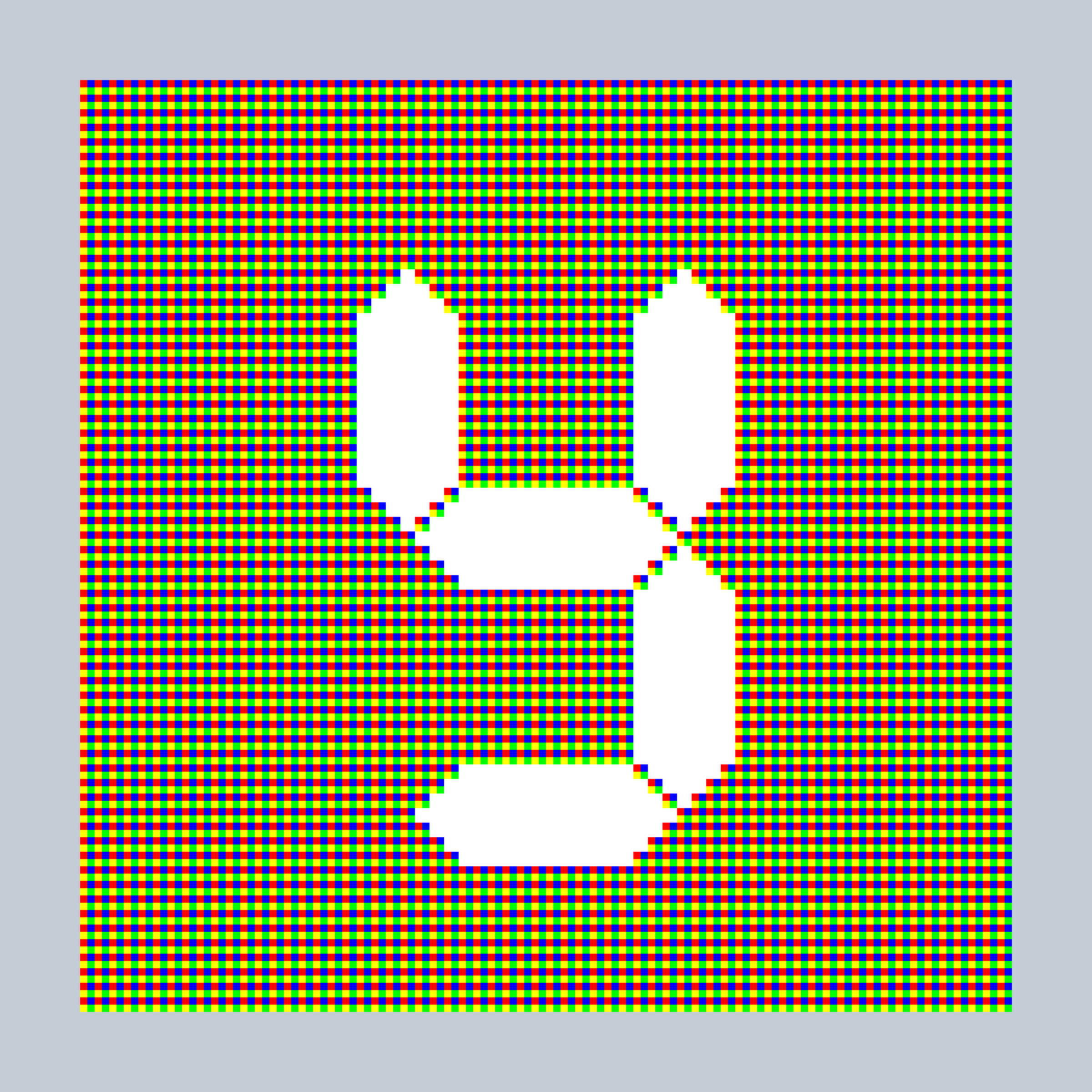 Art Blocks - Art Blocks v2 - 27-Bit Digital #61 - NFT # 21000061