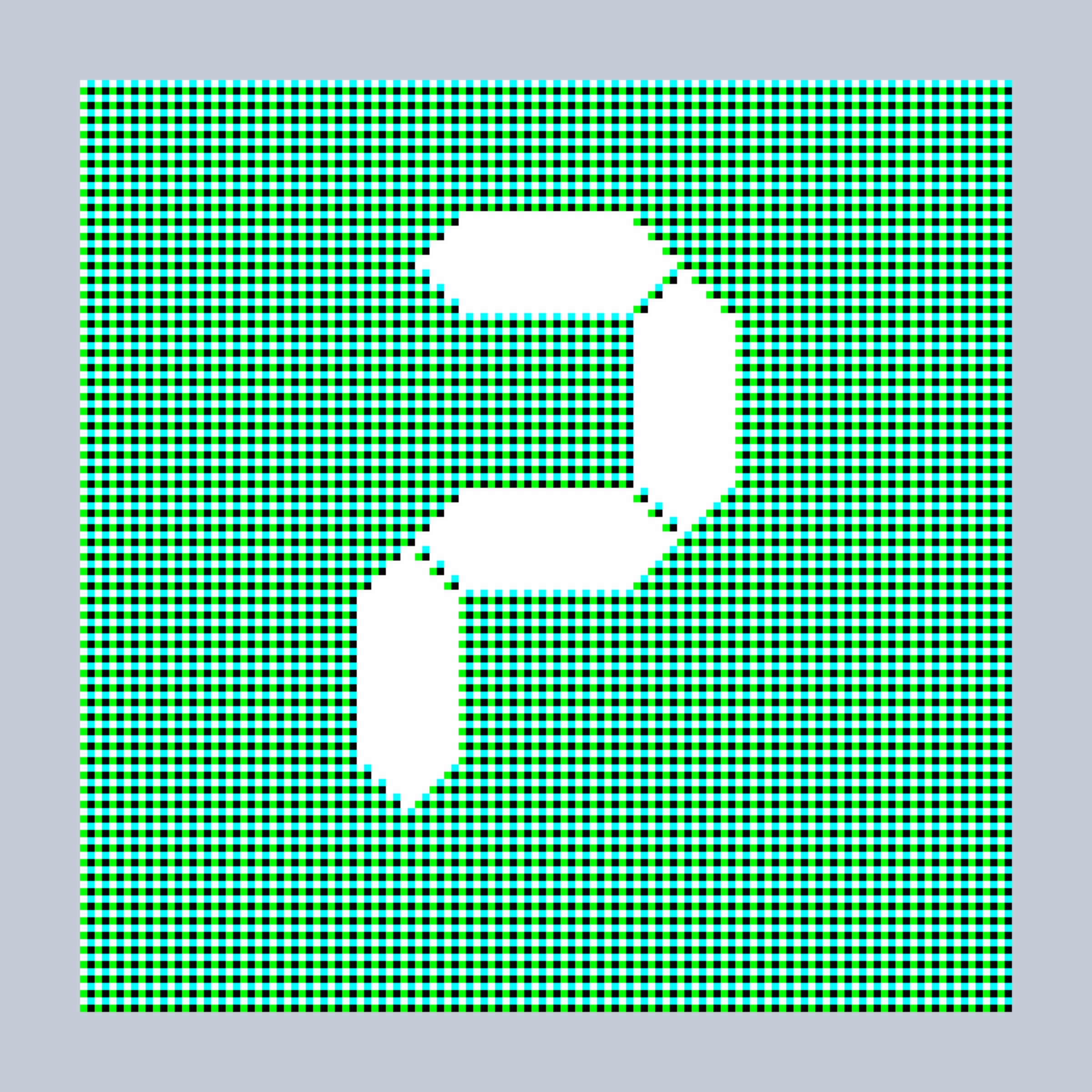 Art Blocks - Art Blocks v2 - 27-Bit Digital #67 - NFT # 21000067