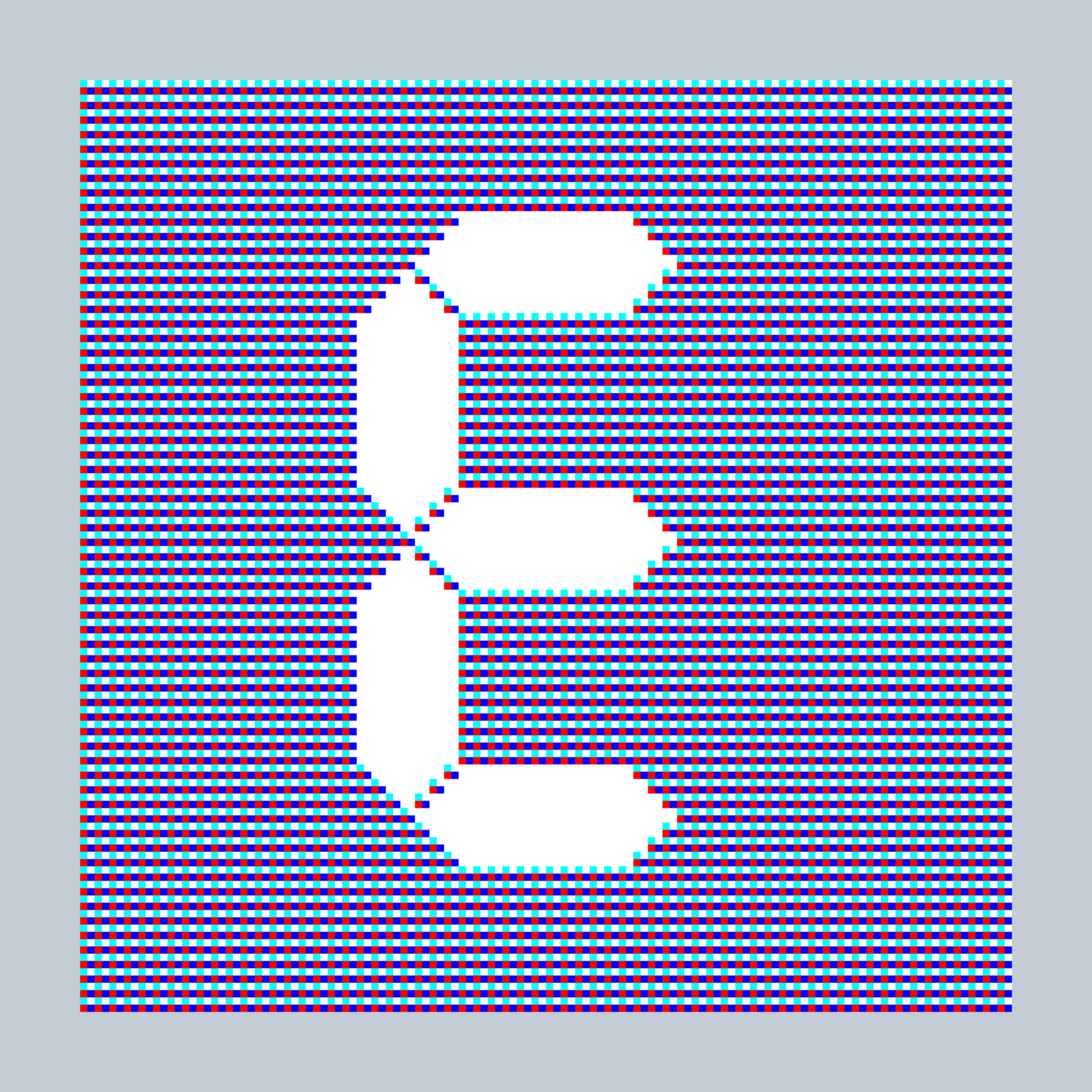 Art Blocks - Art Blocks v2 - 27-Bit Digital #84 - NFT # 21000084