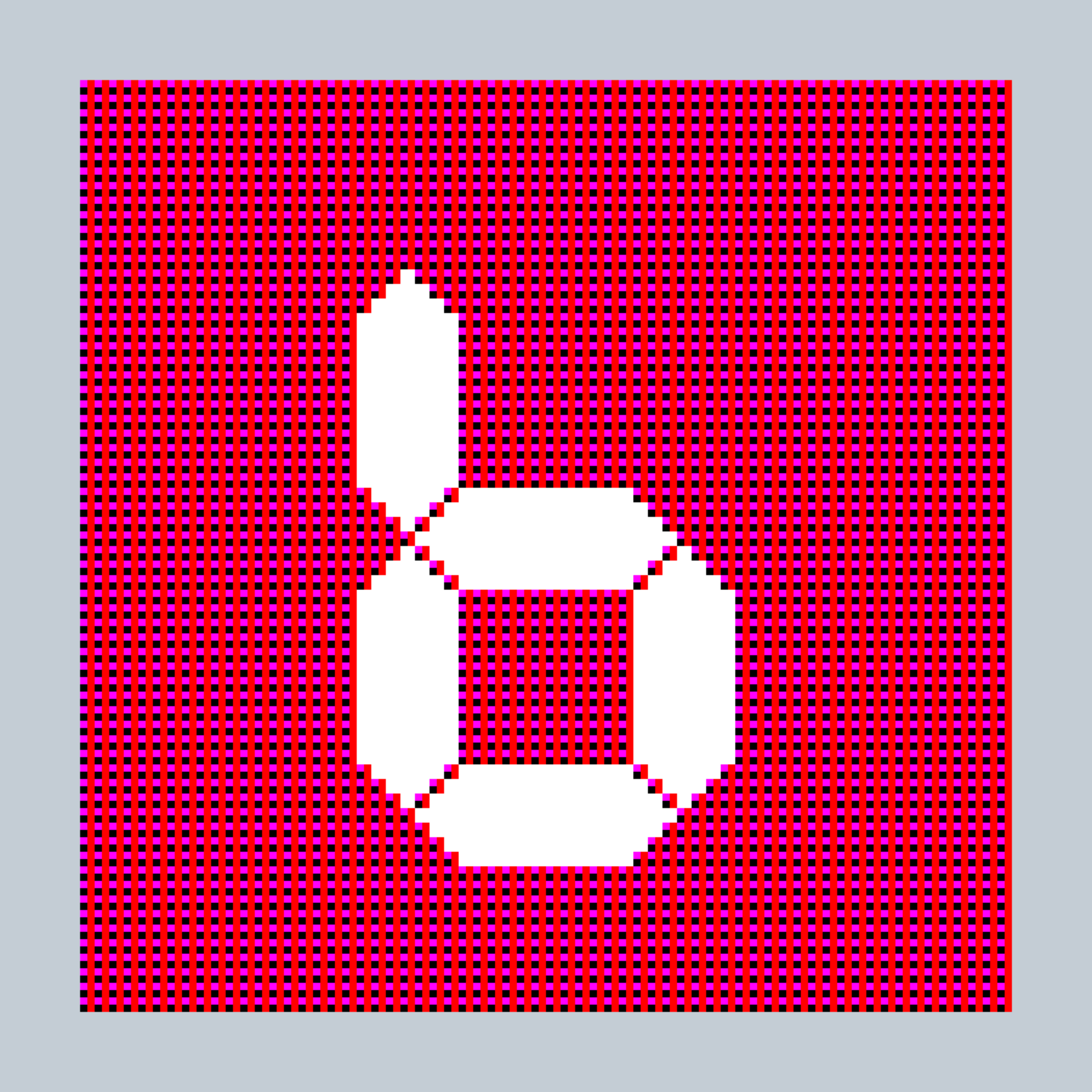 Art Blocks - Art Blocks v2 - 27-Bit Digital #90 - NFT # 21000090