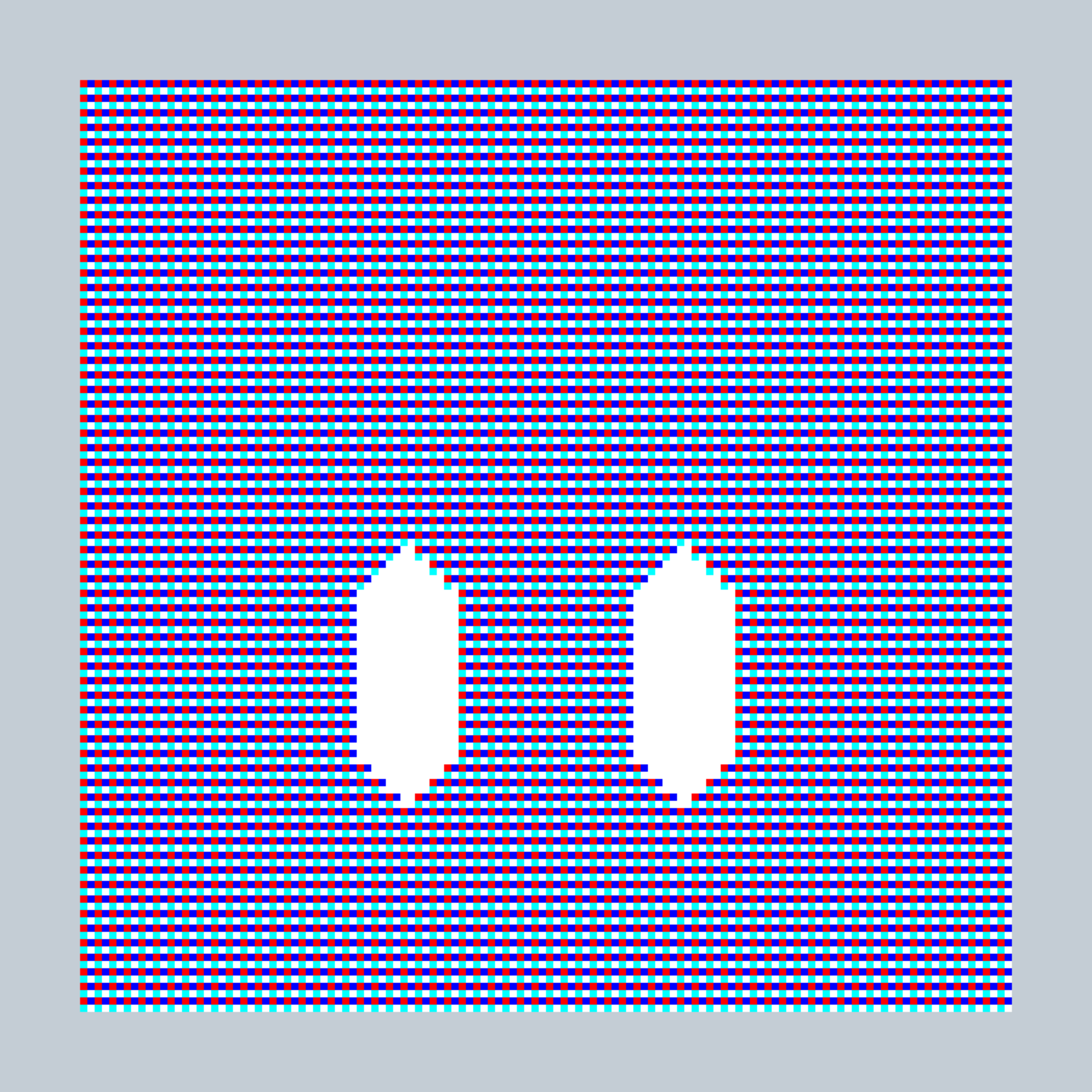 Art Blocks - Art Blocks v2 - 27-Bit Digital #91 - NFT # 21000091