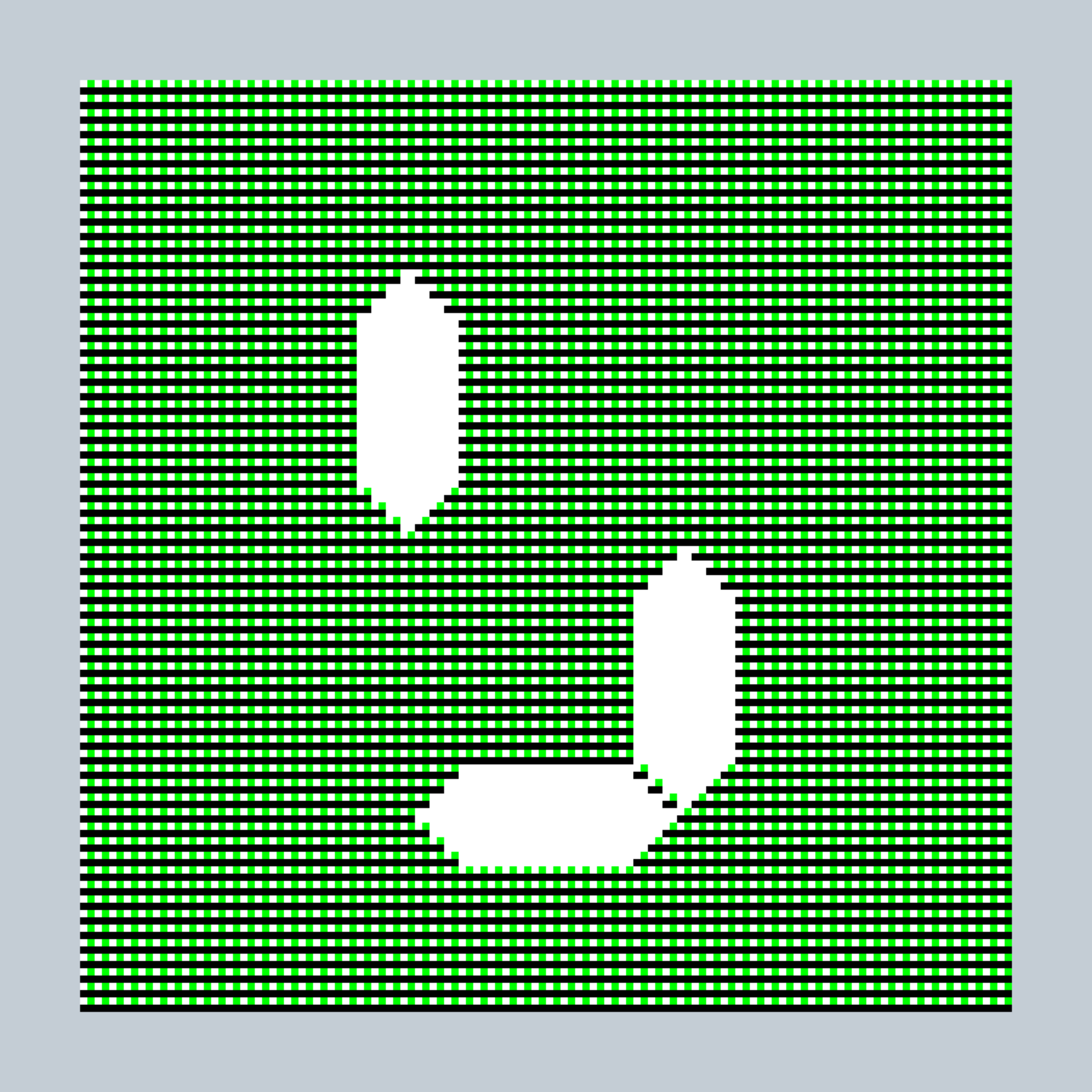 Art Blocks - Art Blocks v2 - 27-Bit Digital #105 - NFT # 21000105