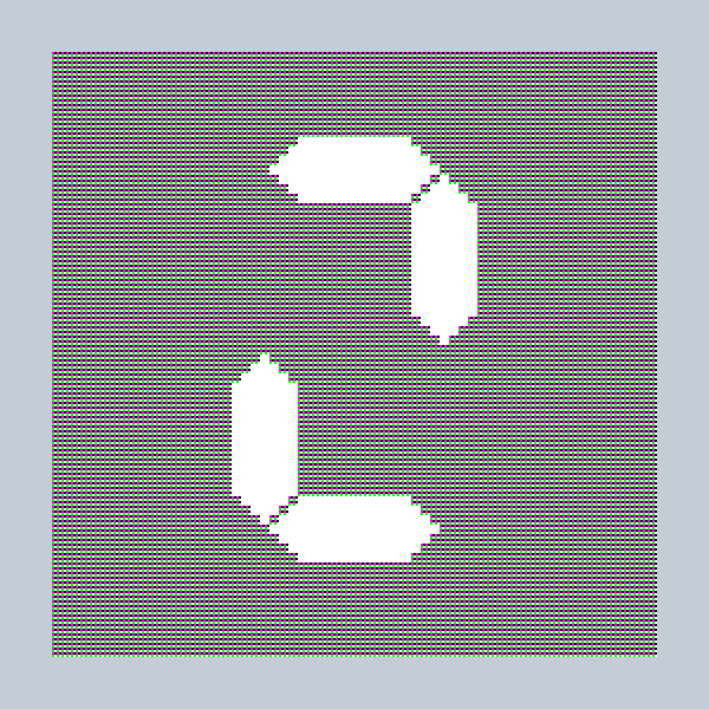 Art Blocks - Art Blocks v2 - 27-Bit Digital #121 - NFT # 21000121