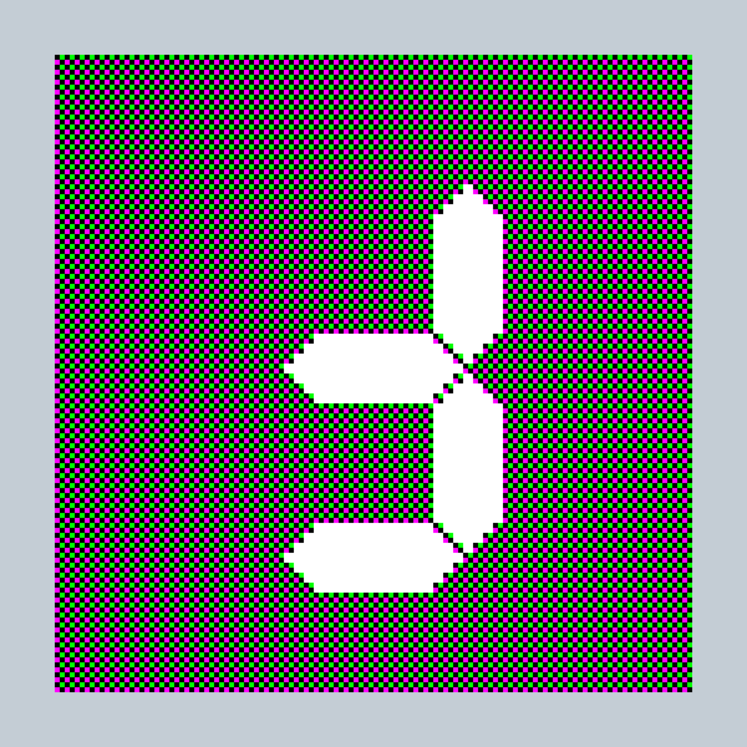 Art Blocks - Art Blocks v2 - 27-Bit Digital #125 - NFT # 21000125