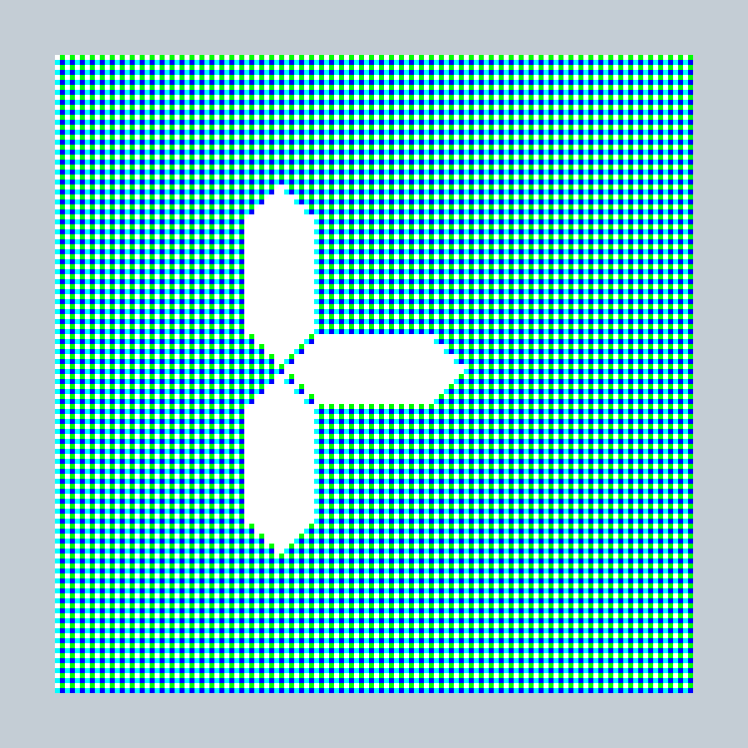 Art Blocks - Art Blocks v2 - 27-Bit Digital #138 - NFT # 21000138