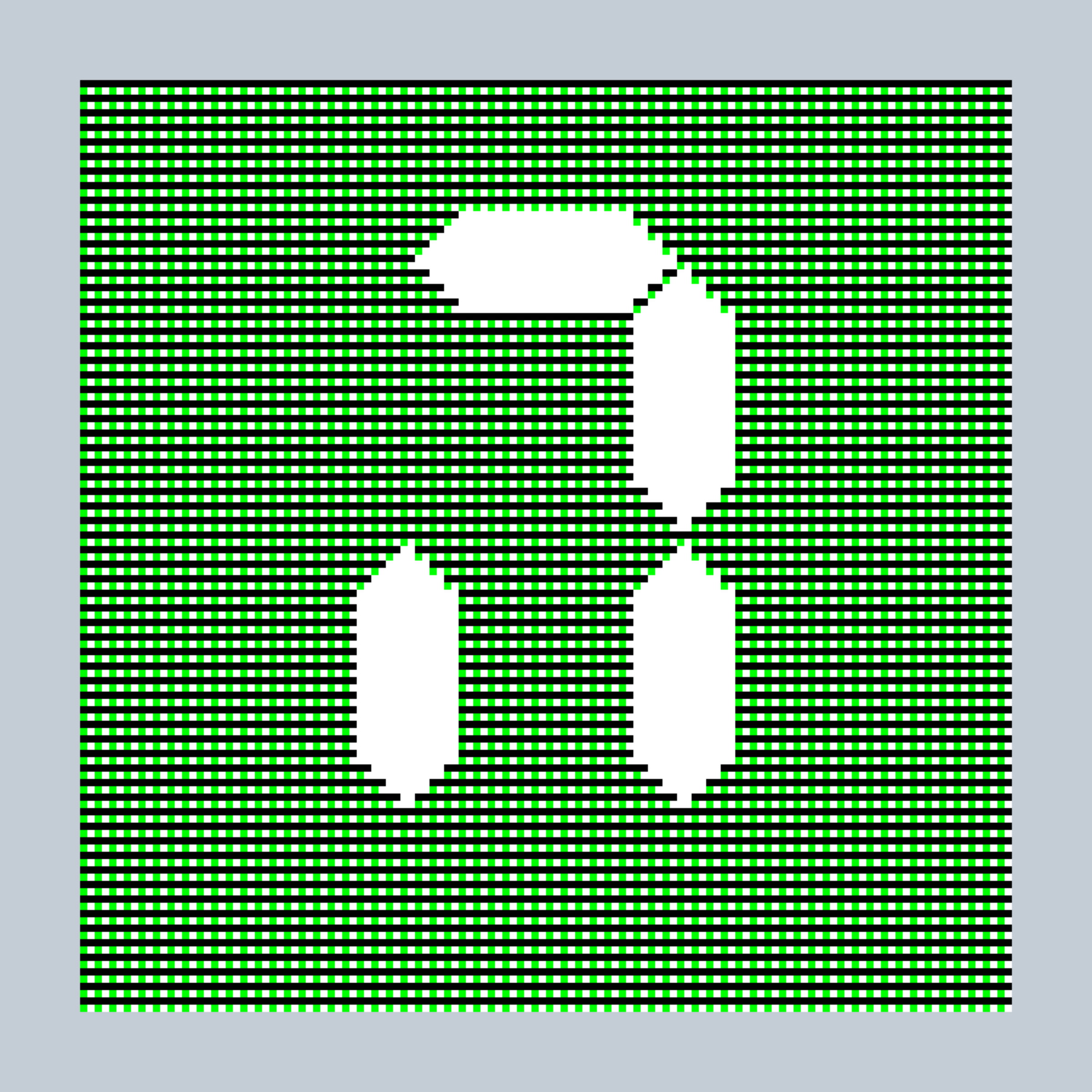 Art Blocks - Art Blocks v2 - 27-Bit Digital #141 - NFT # 21000141