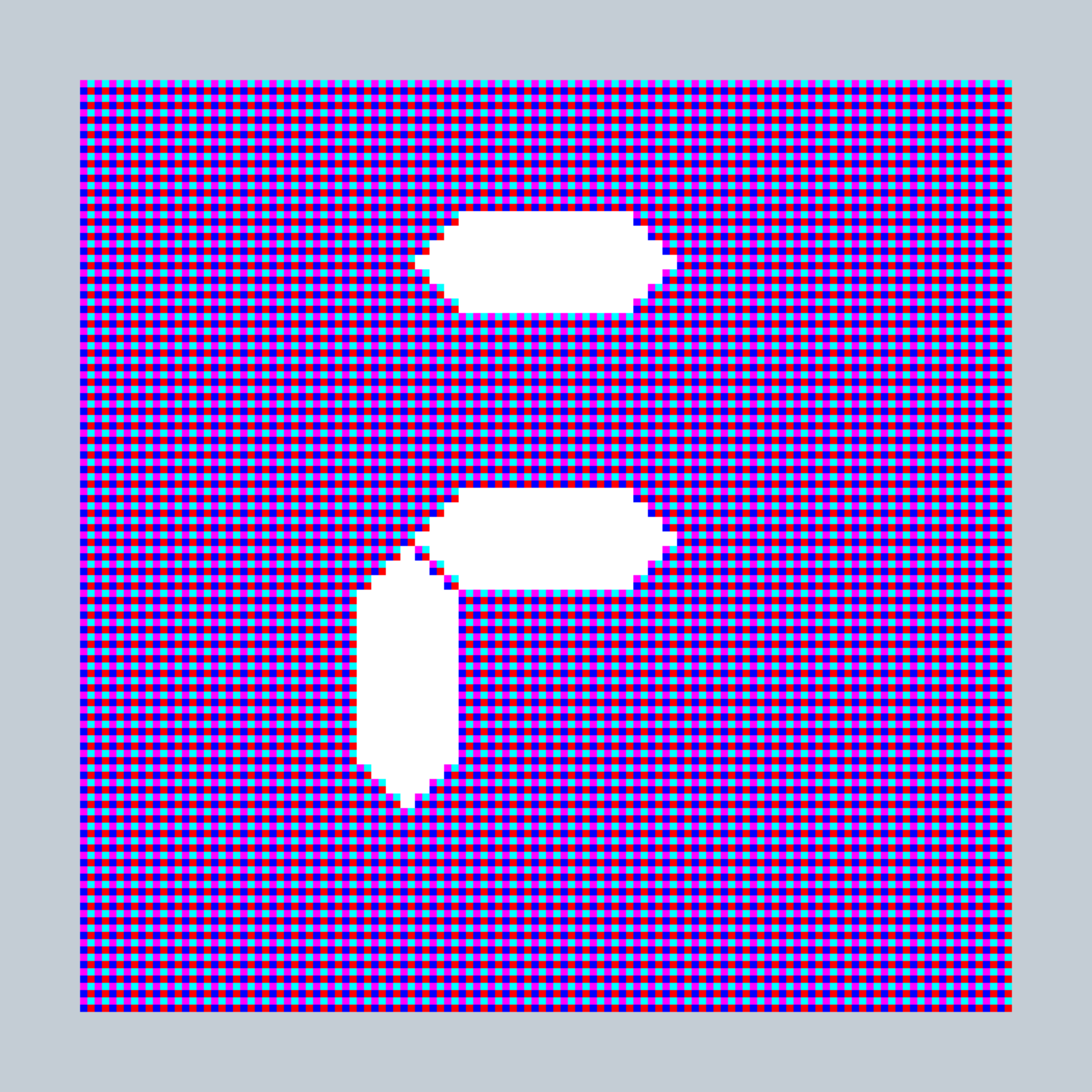 Art Blocks - Art Blocks v2 - 27-Bit Digital #155 - NFT # 21000155