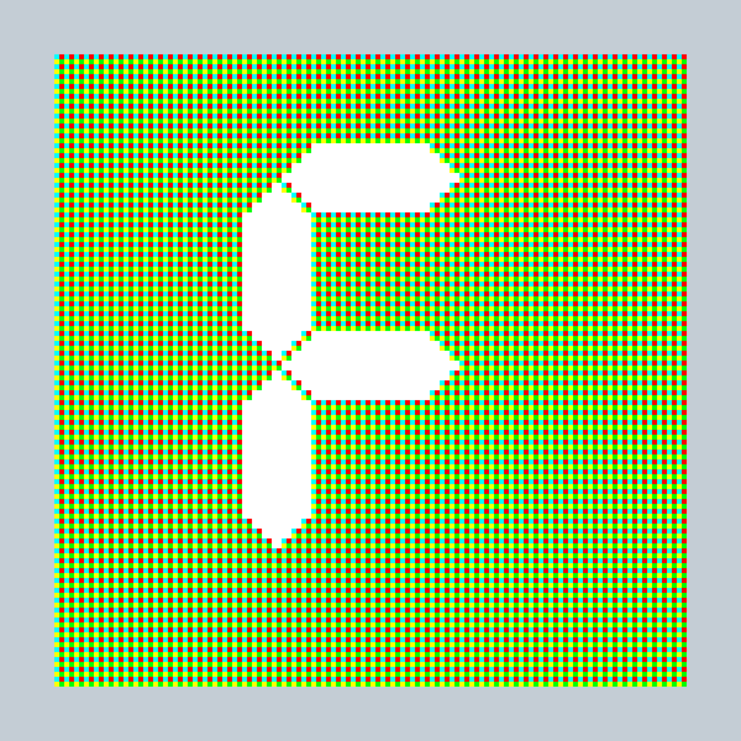 Art Blocks - Art Blocks v2 - 27-Bit Digital #162 - NFT # 21000162