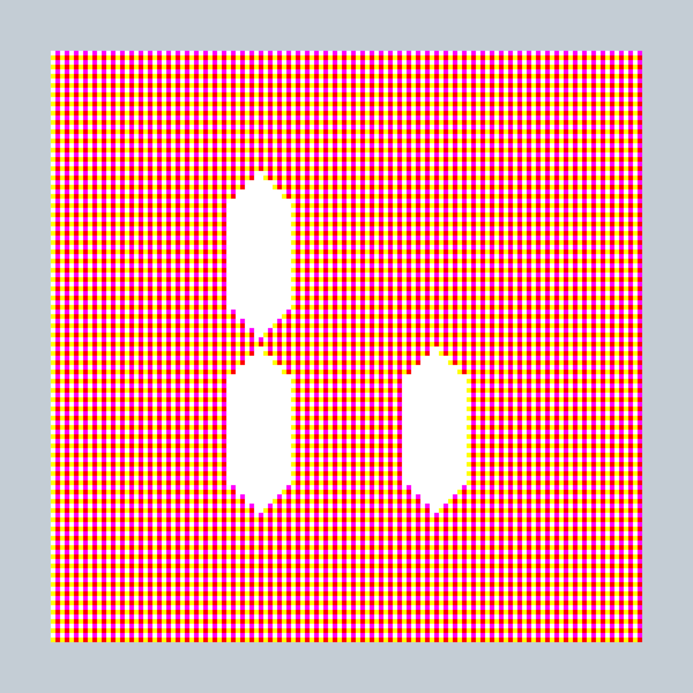 Art Blocks - Art Blocks v2 - 27-Bit Digital #166 - NFT # 21000166