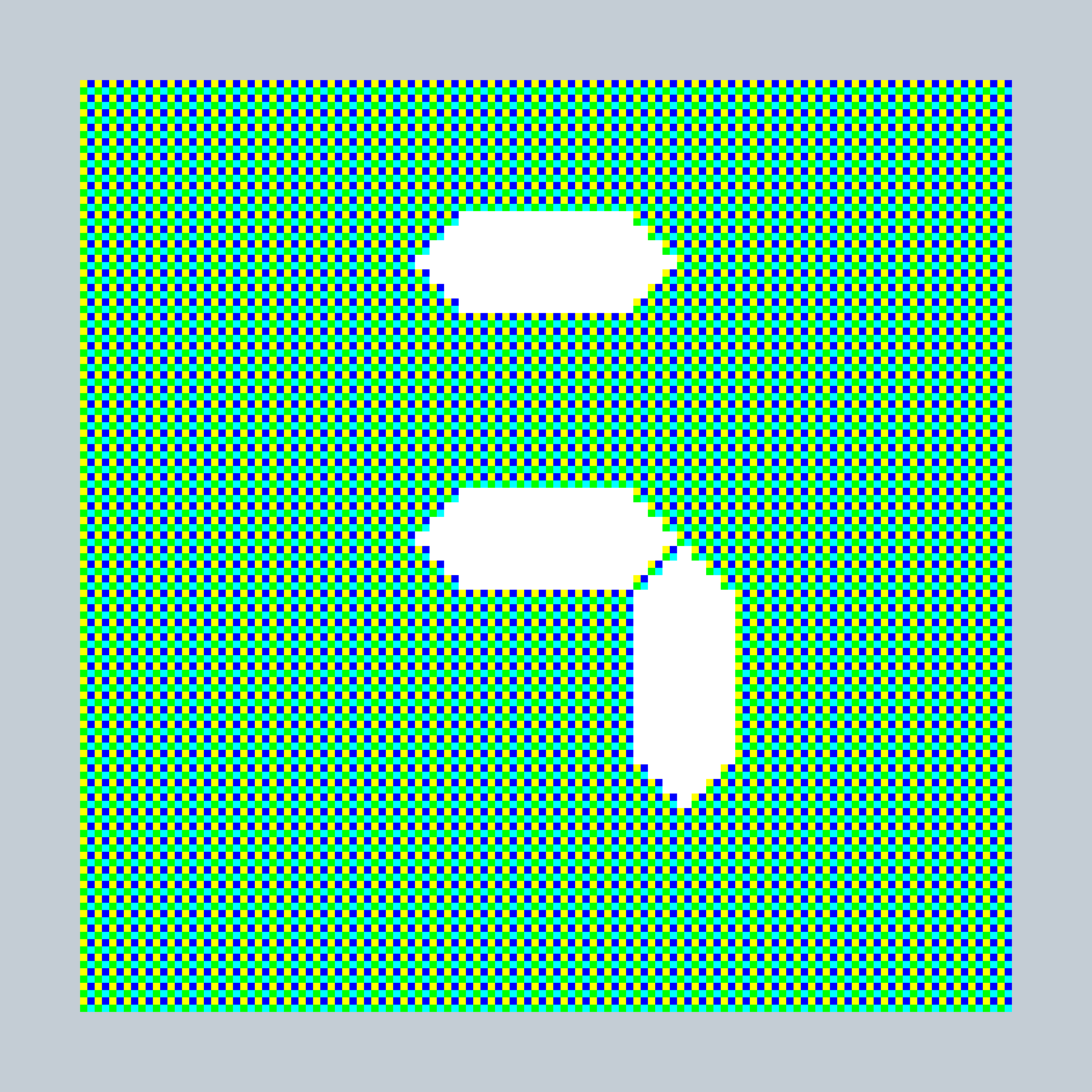 Art Blocks - Art Blocks v2 - 27-Bit Digital #167 - NFT # 21000167