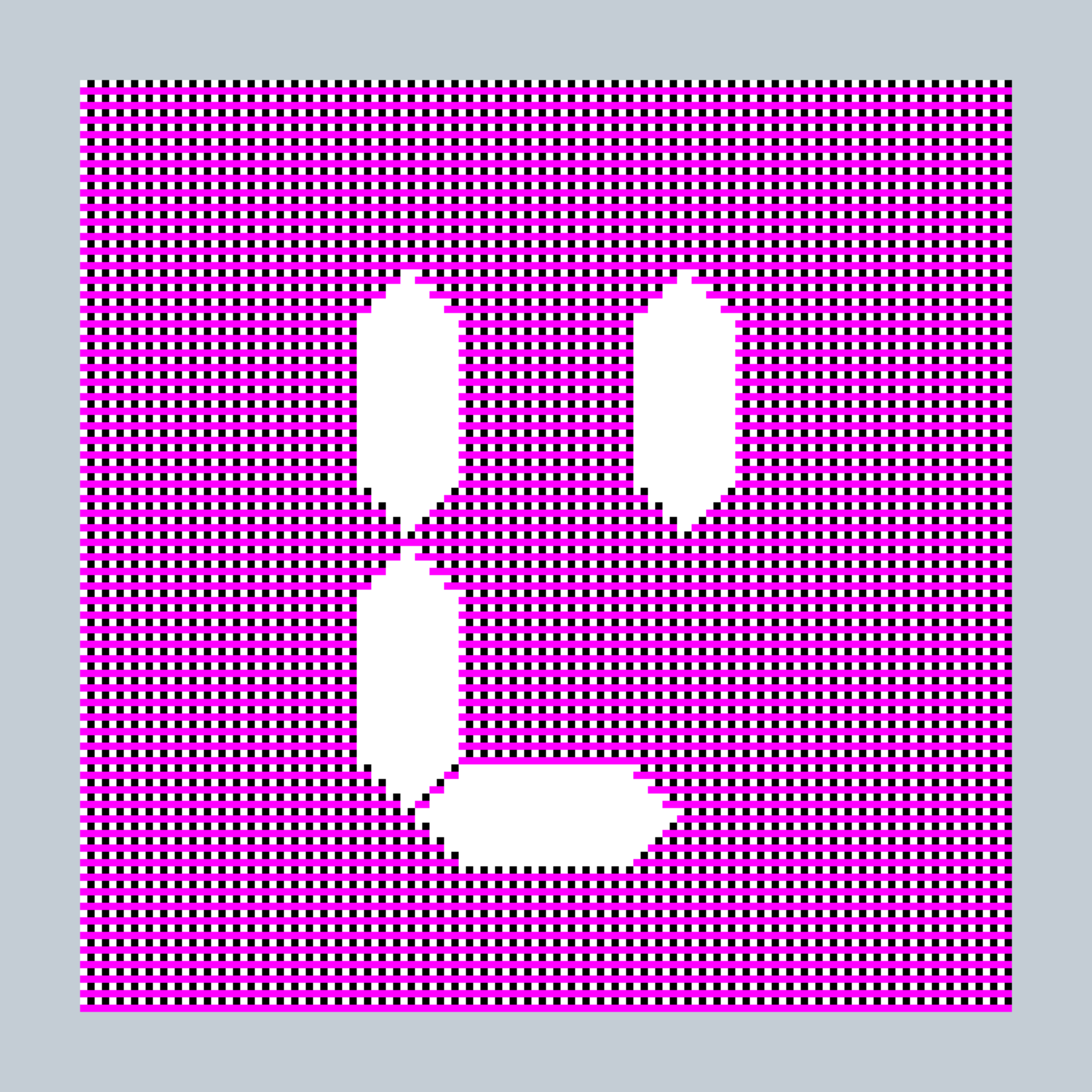 Art Blocks - Art Blocks v2 - 27-Bit Digital #205 - NFT # 21000205