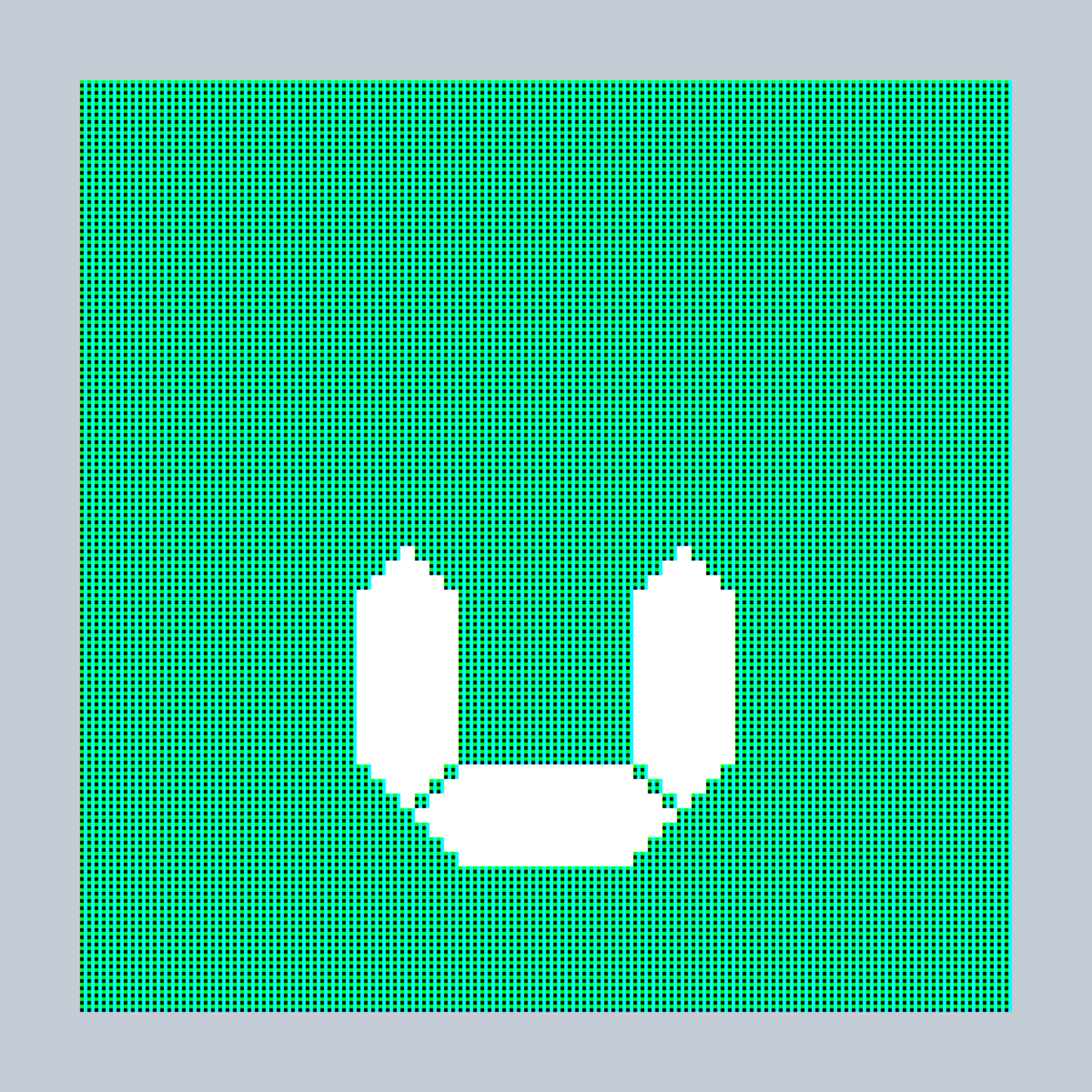 Art Blocks - Art Blocks v2 - 27-Bit Digital #218 - NFT # 21000218