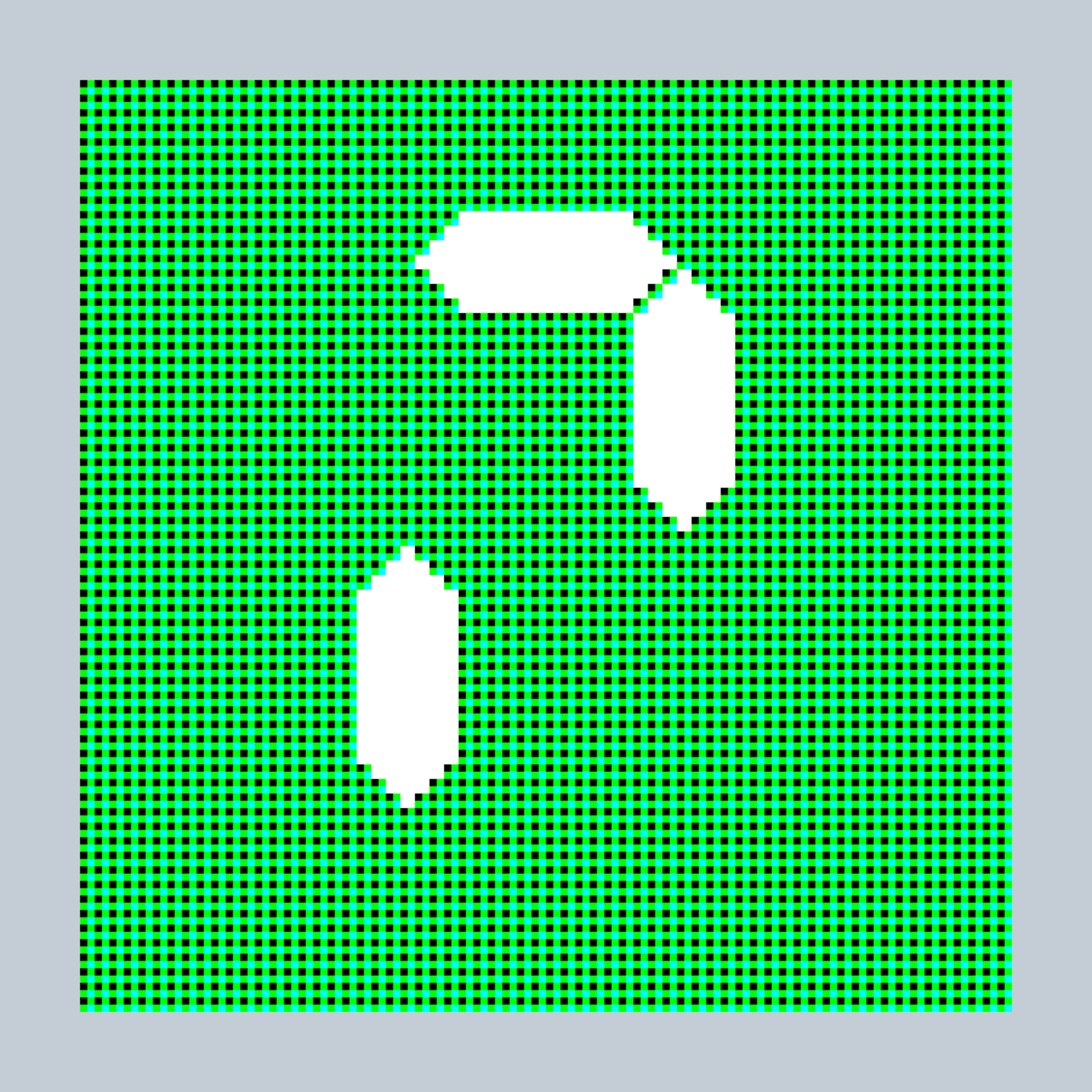 Art Blocks - Art Blocks v2 - 27-Bit Digital #227 - NFT # 21000227