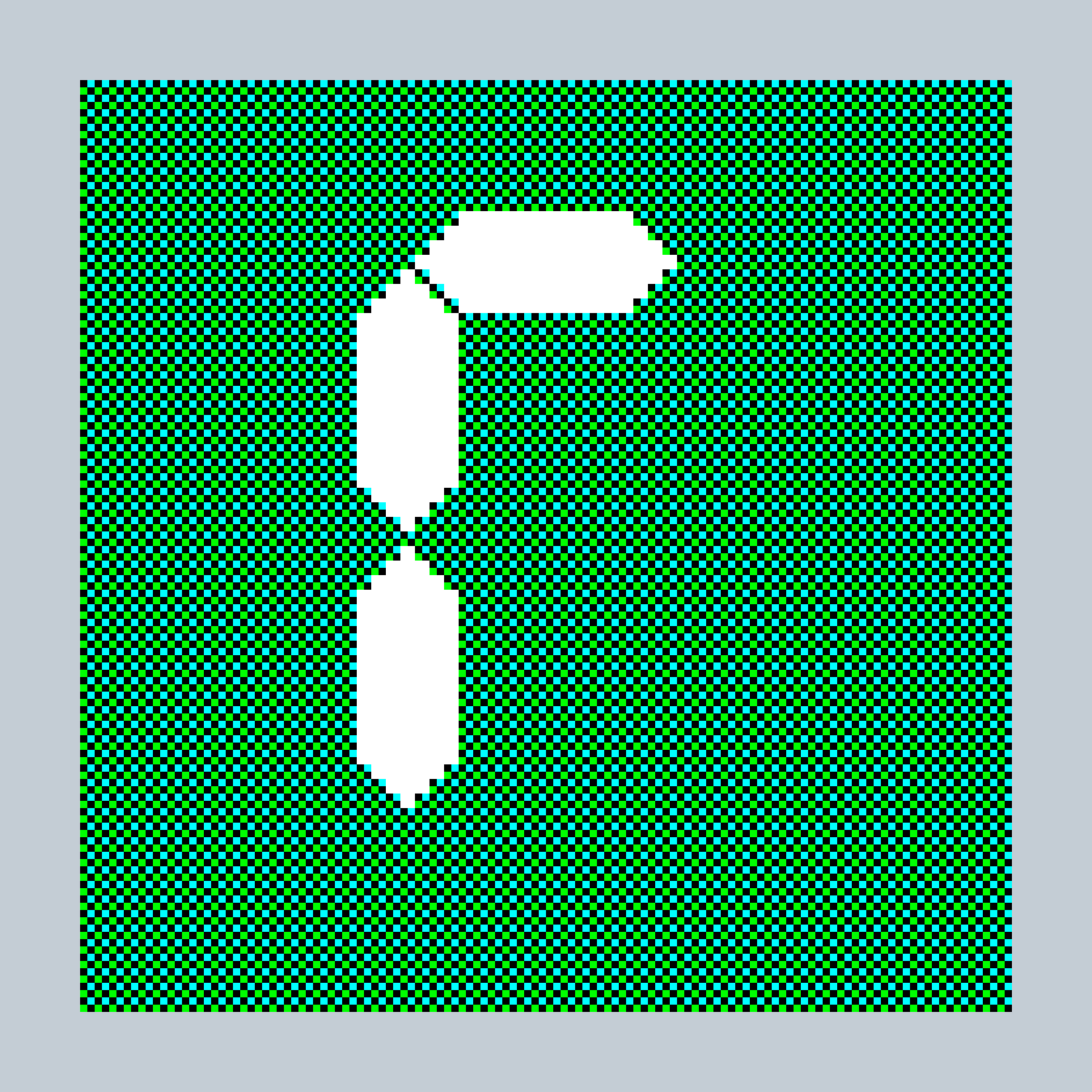 Art Blocks - Art Blocks v2 - 27-Bit Digital #252 - NFT # 21000252