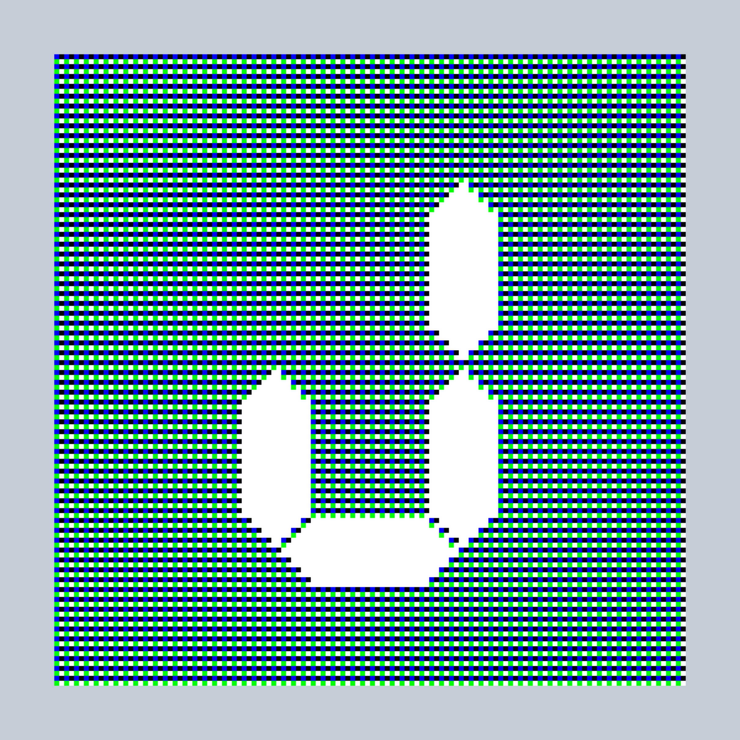 Art Blocks - Art Blocks v2 - 27-Bit Digital #277 - NFT # 21000277