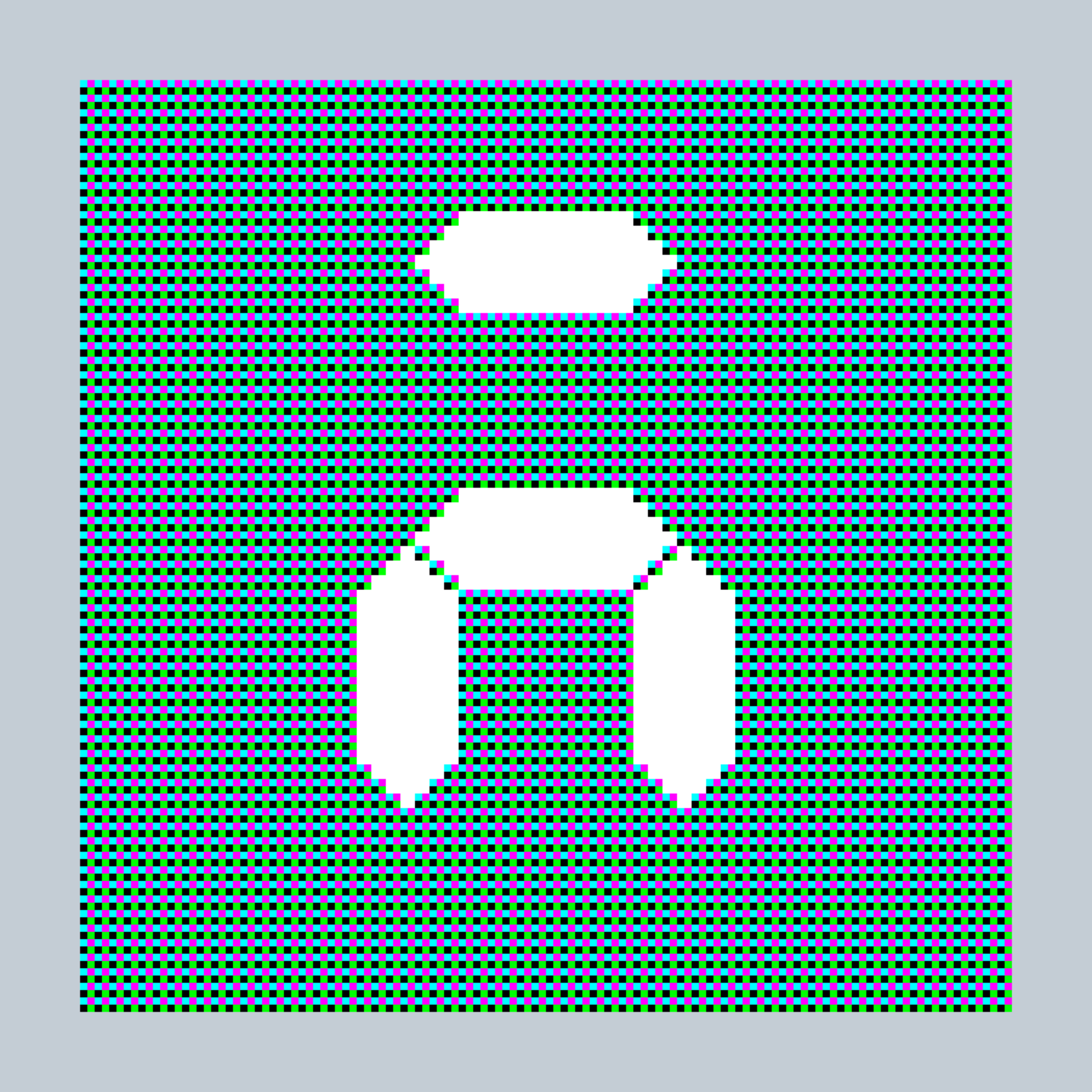 Art Blocks - Art Blocks v2 - 27-Bit Digital #306 - NFT # 21000306