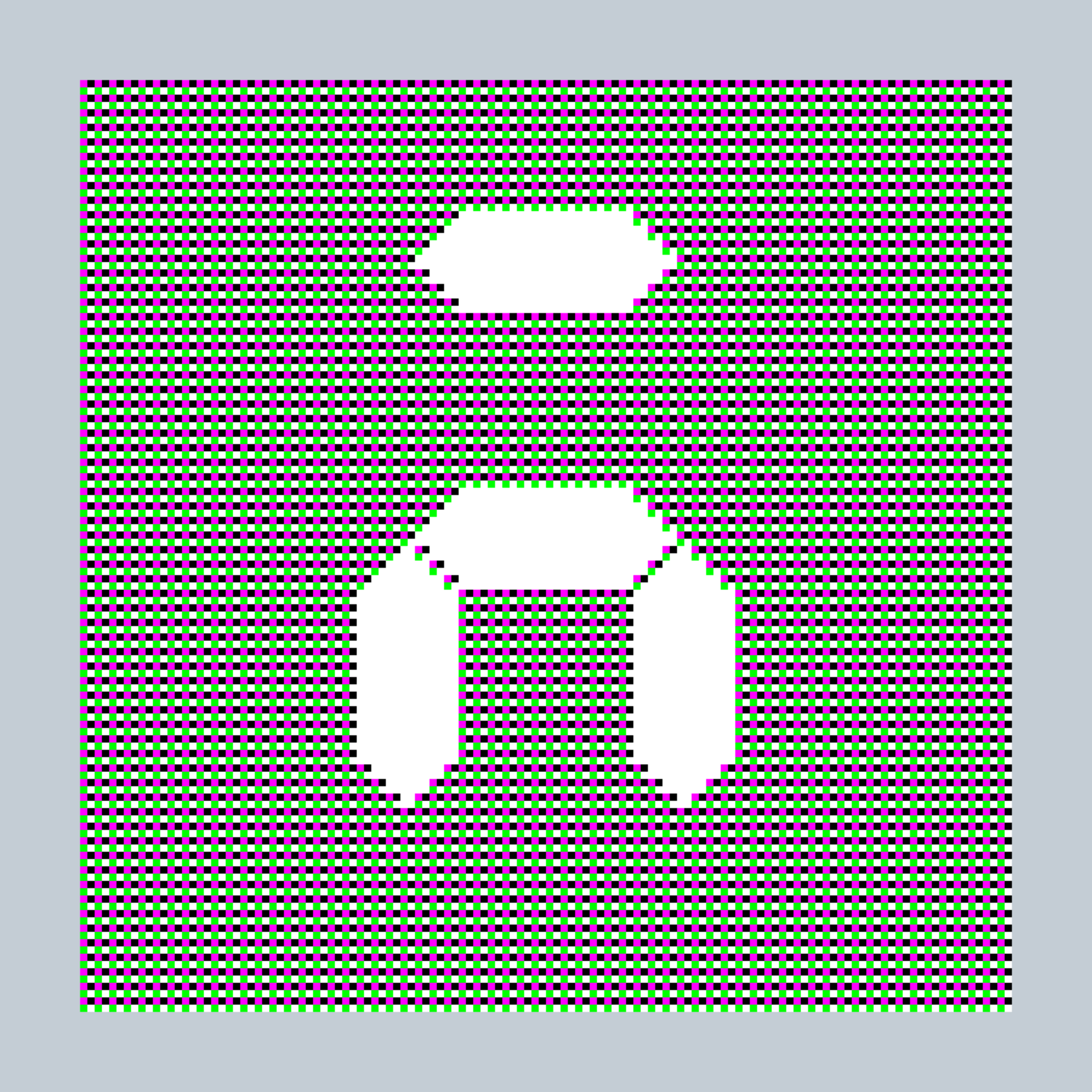 Art Blocks - Art Blocks v2 - 27-Bit Digital #316 - NFT # 21000316