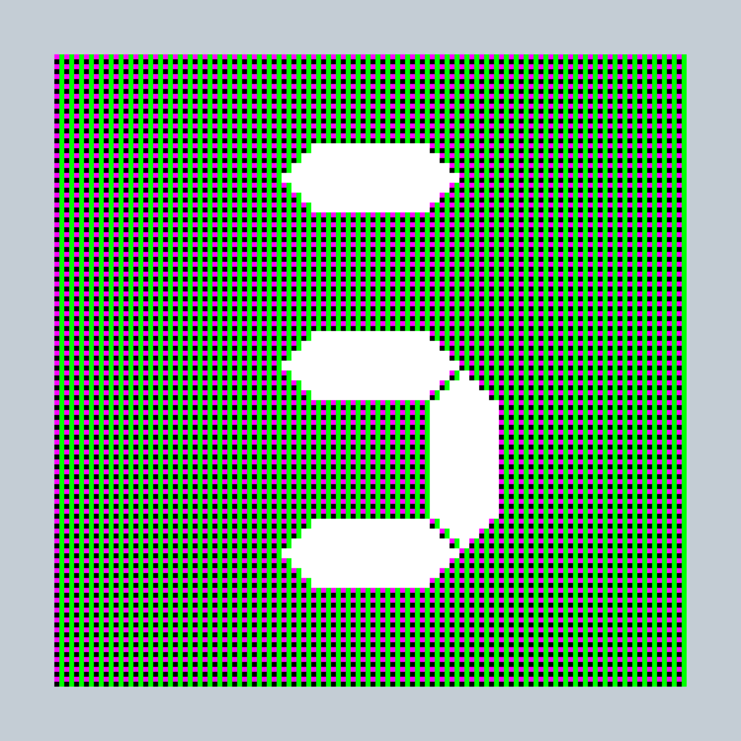 Art Blocks - Art Blocks v2 - 27-Bit Digital #353 - NFT # 21000353