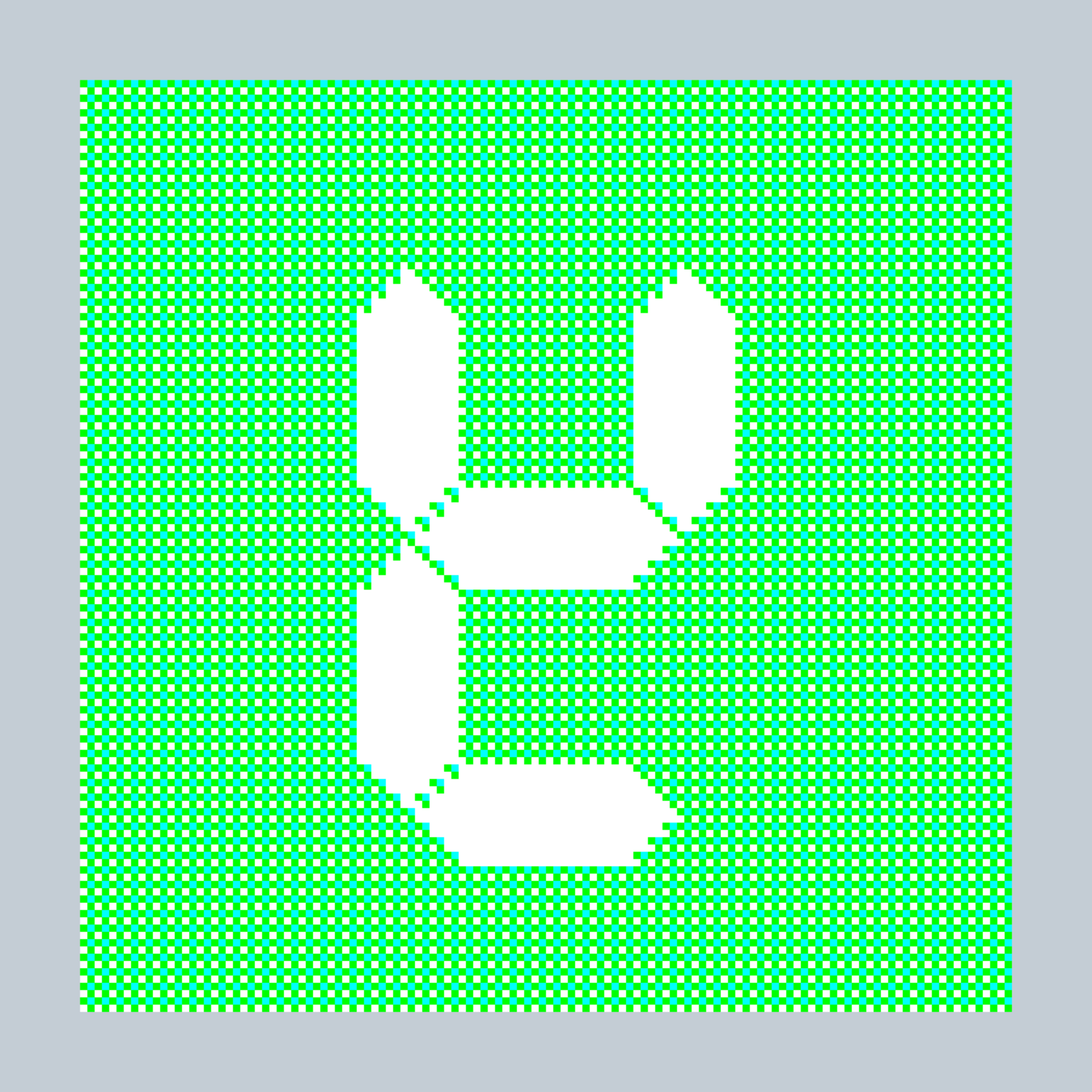 Art Blocks - Art Blocks v2 - 27-Bit Digital #355 - NFT # 21000355