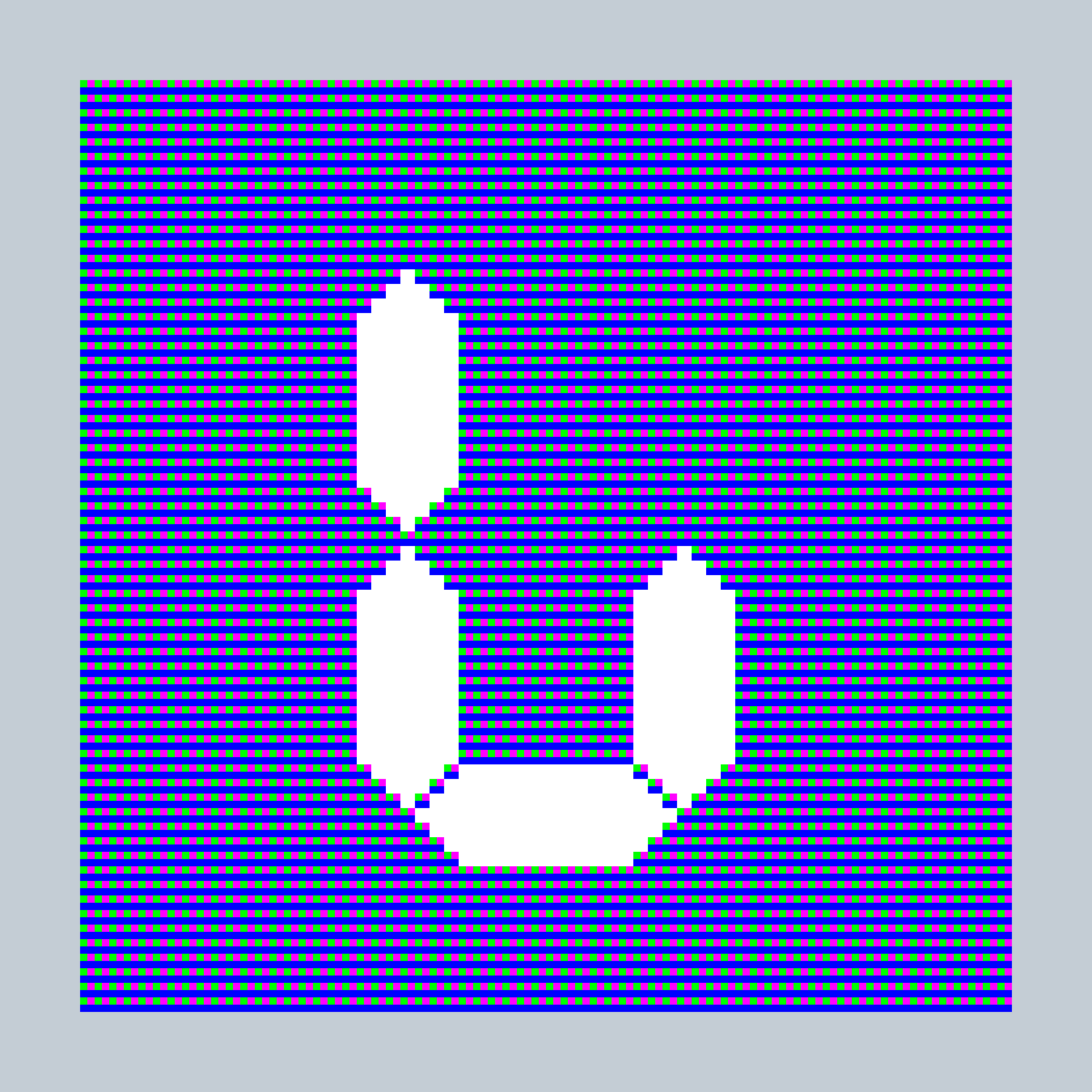 Art Blocks - Art Blocks v2 - 27-Bit Digital #383 - NFT # 21000383