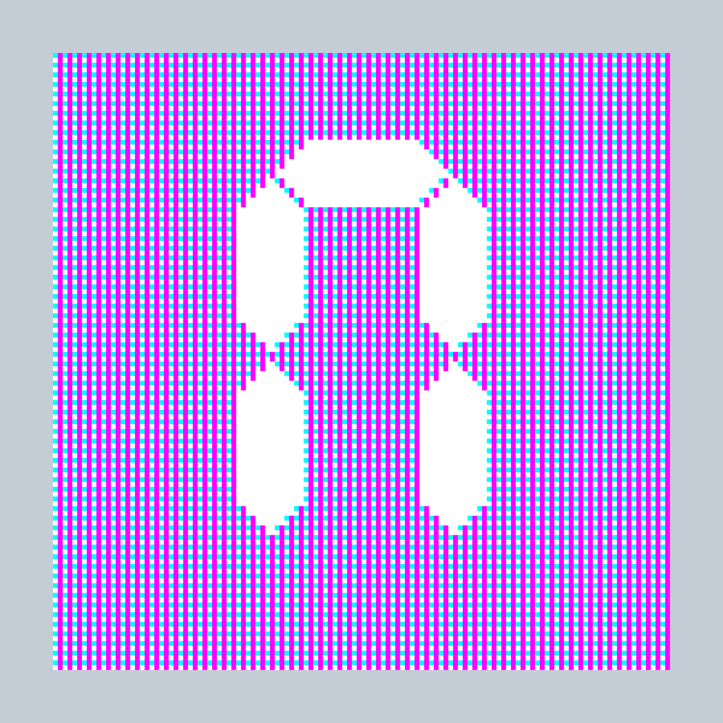 Art Blocks - Art Blocks v2 - 27-Bit Digital #390 - NFT # 21000390