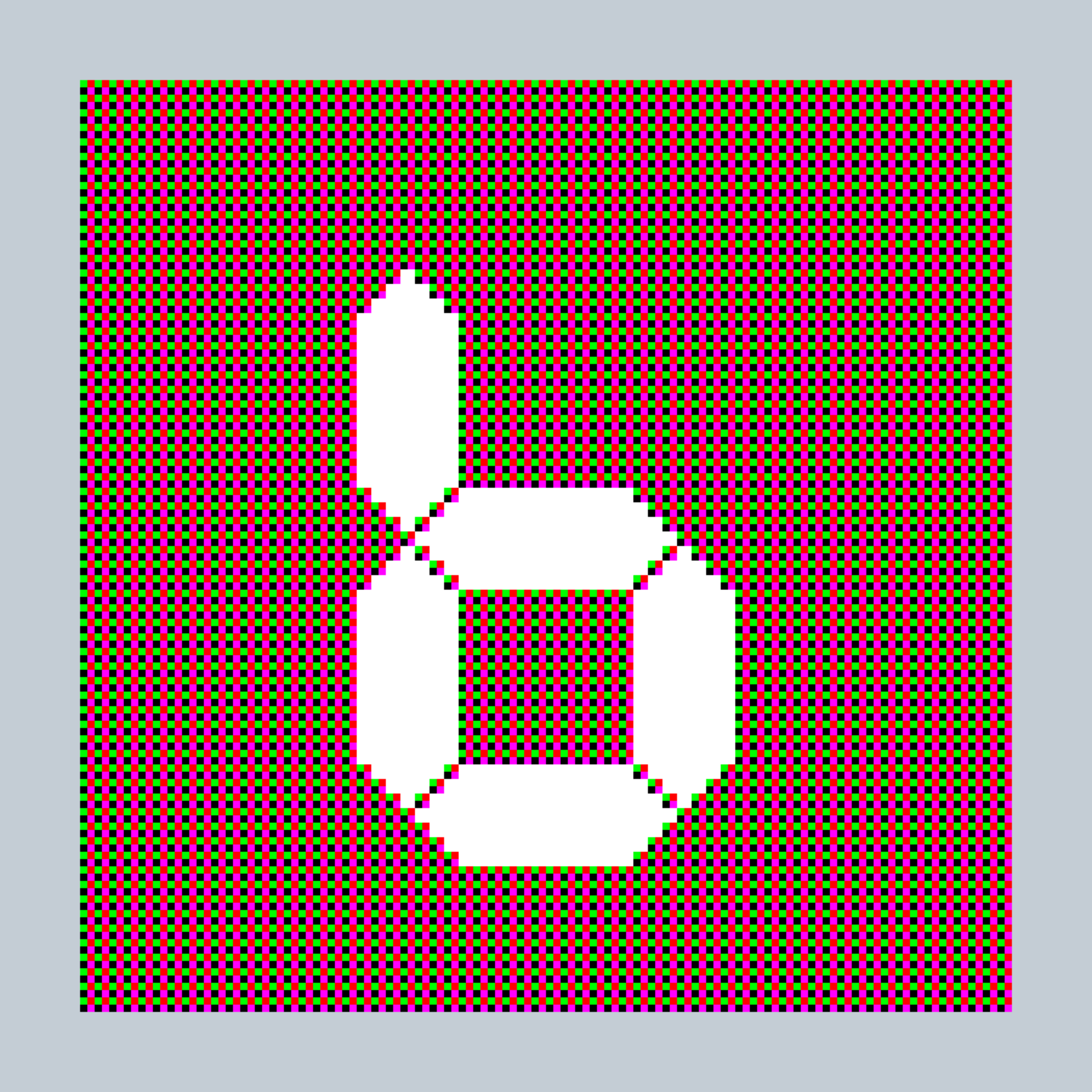 Art Blocks - Art Blocks v2 - 27-Bit Digital #391 - NFT # 21000391