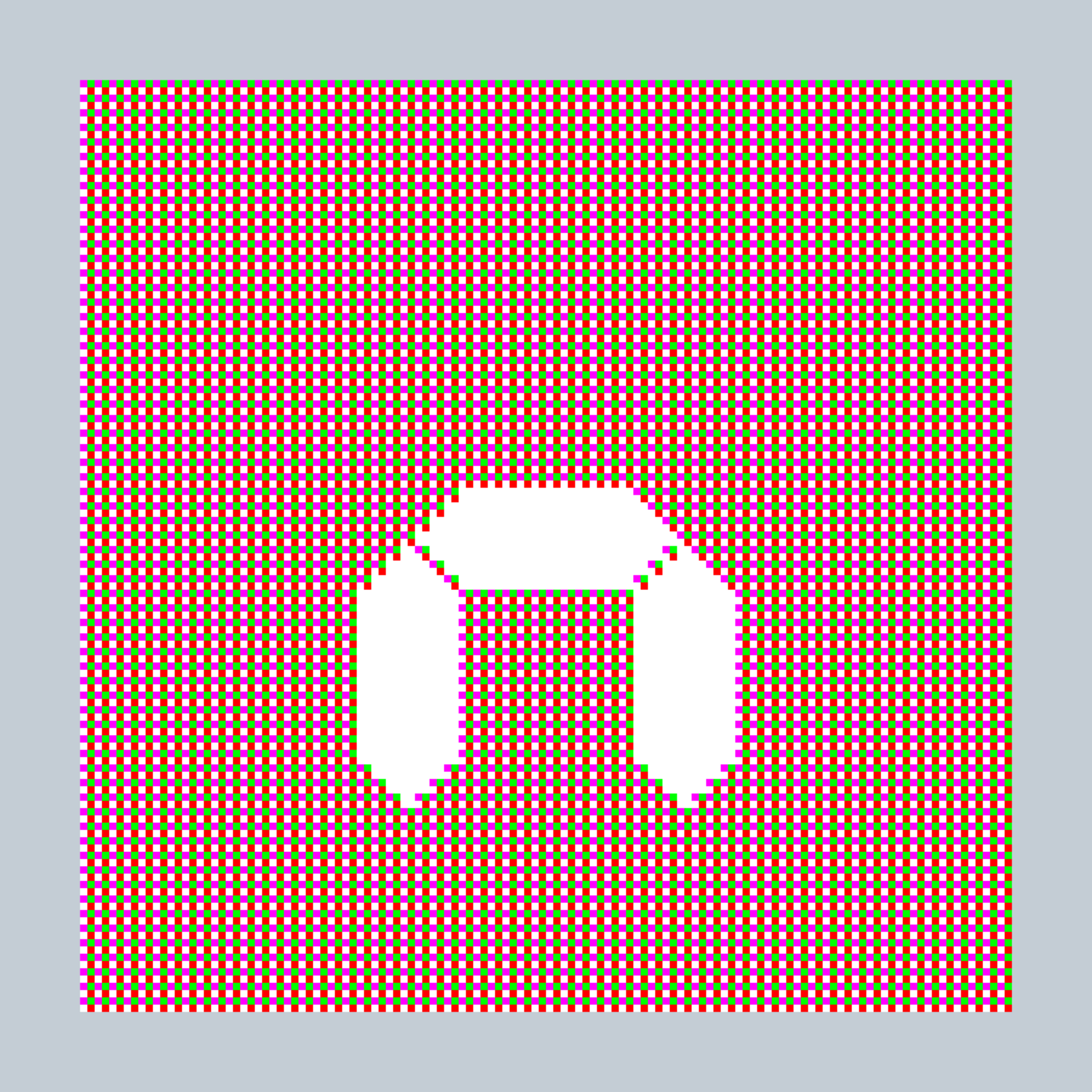 Art Blocks - Art Blocks v2 - 27-Bit Digital #405 - NFT # 21000405