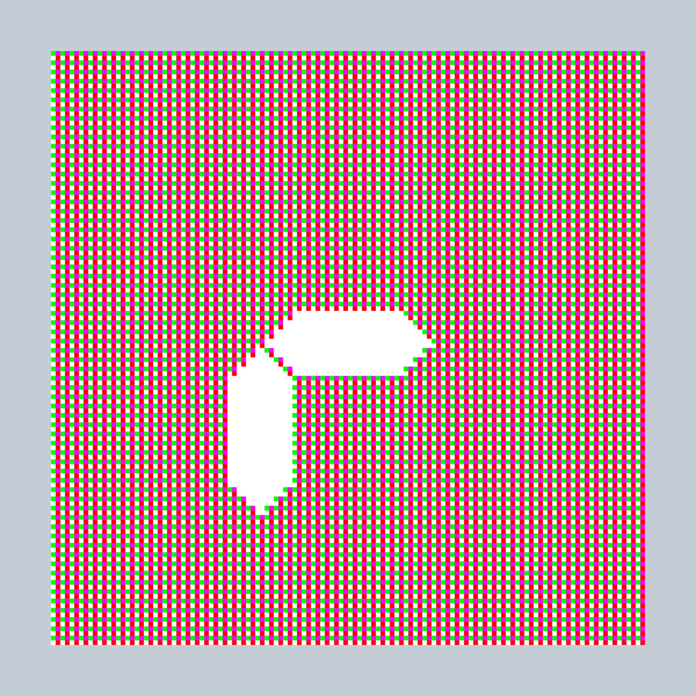 Art Blocks - Art Blocks v2 - 27-Bit Digital #414 - NFT # 21000414