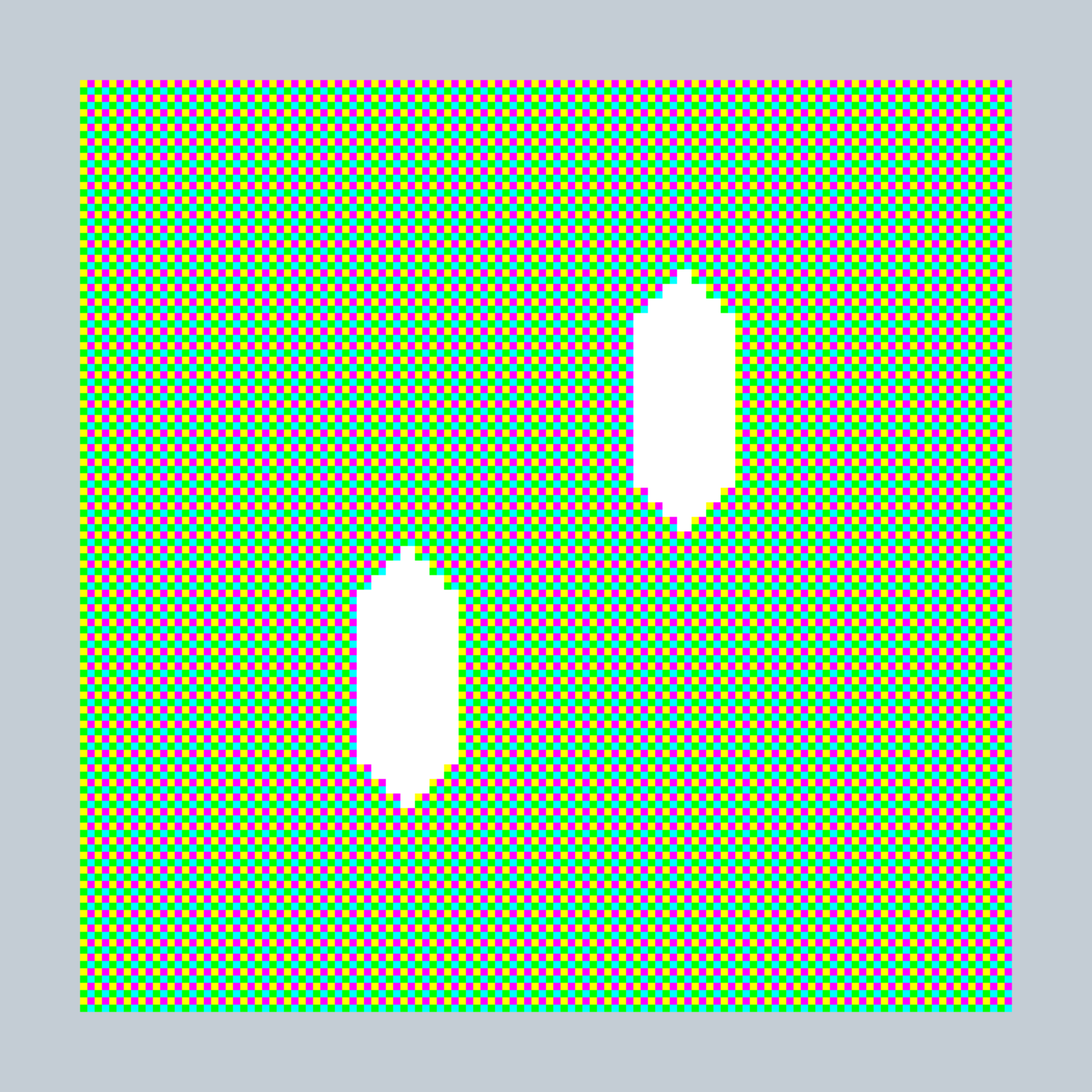 Art Blocks - Art Blocks v2 - 27-Bit Digital #415 - NFT # 21000415