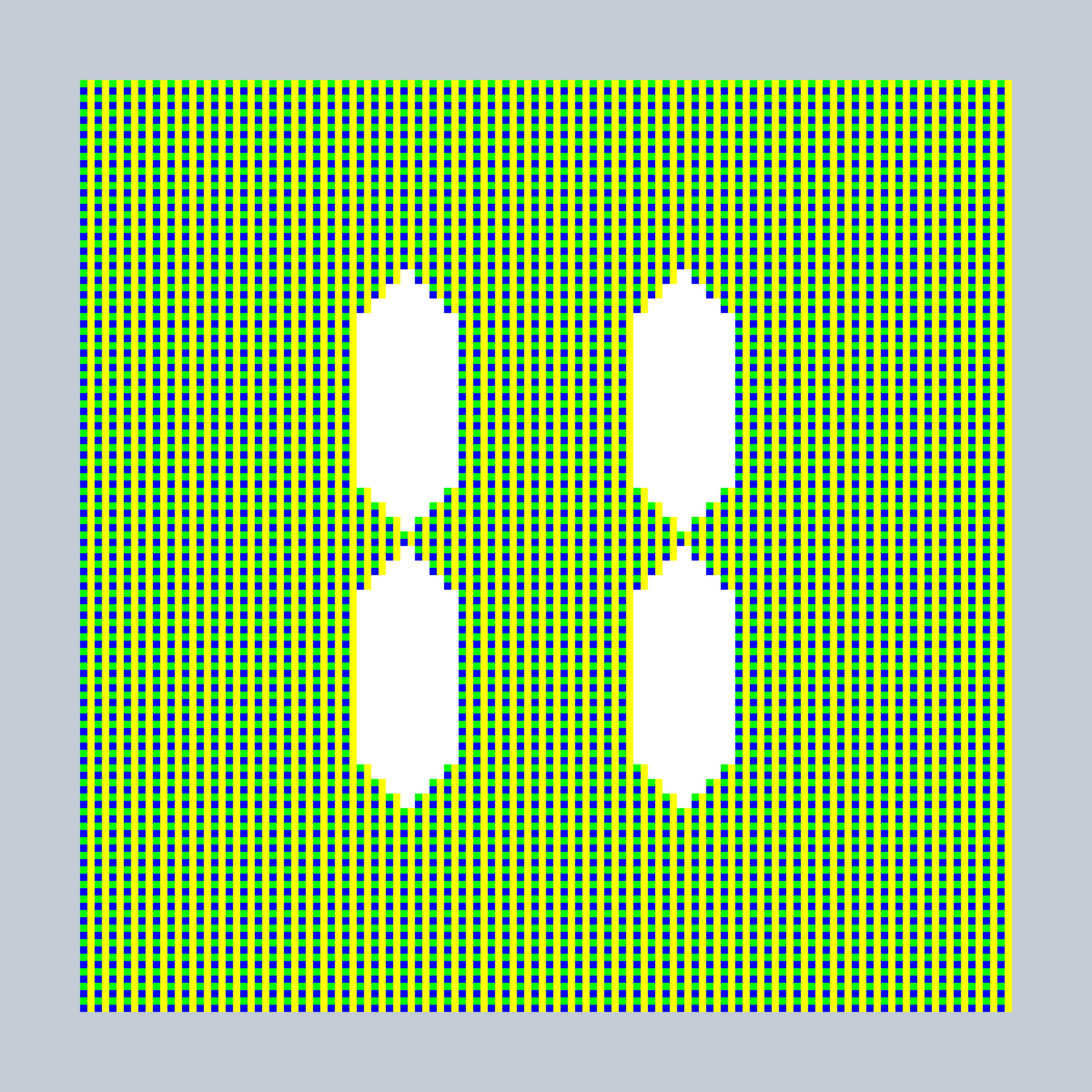 Art Blocks - Art Blocks v2 - 27-Bit Digital #421 - NFT # 21000421