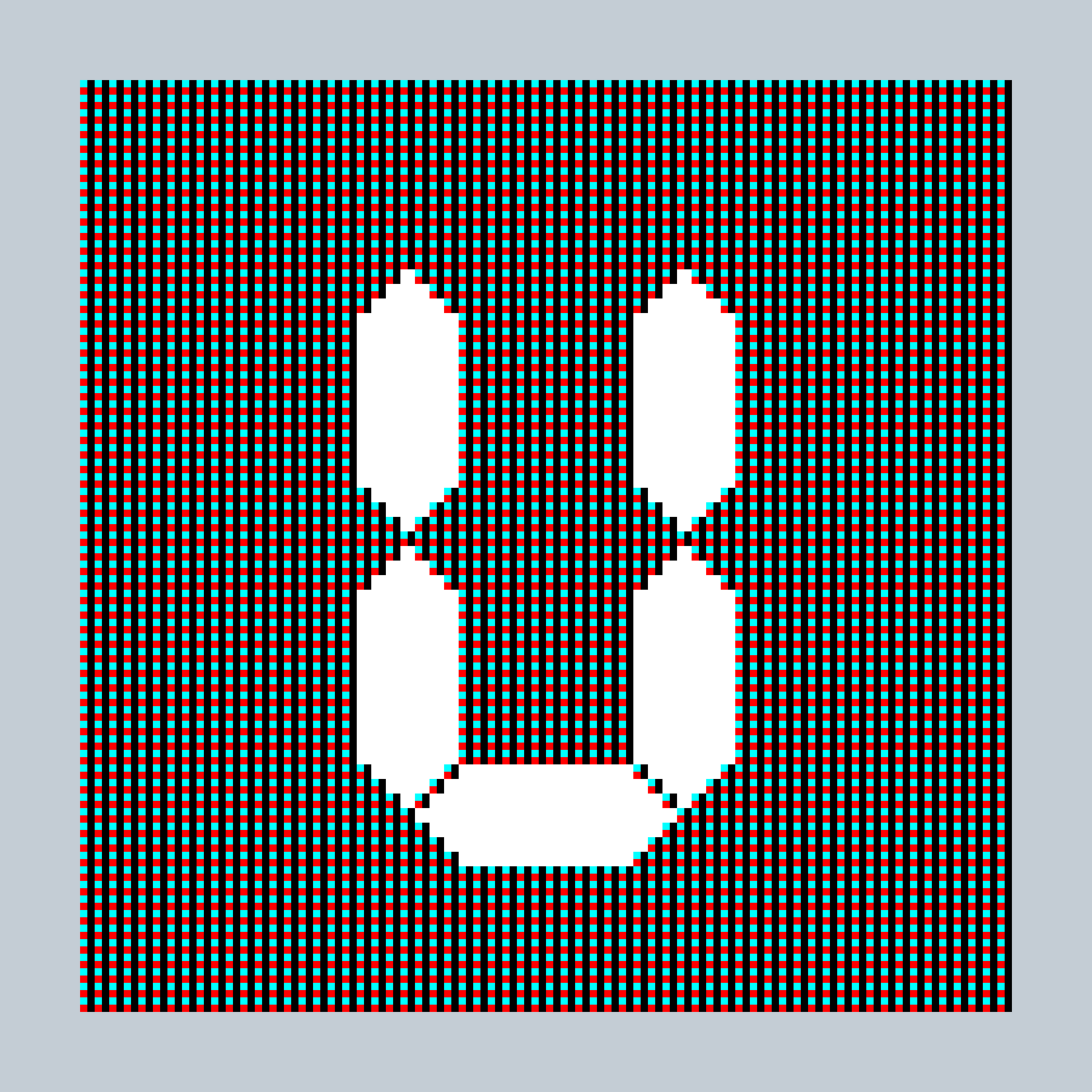 Art Blocks - Art Blocks v2 - 27-Bit Digital #444 - NFT # 21000444