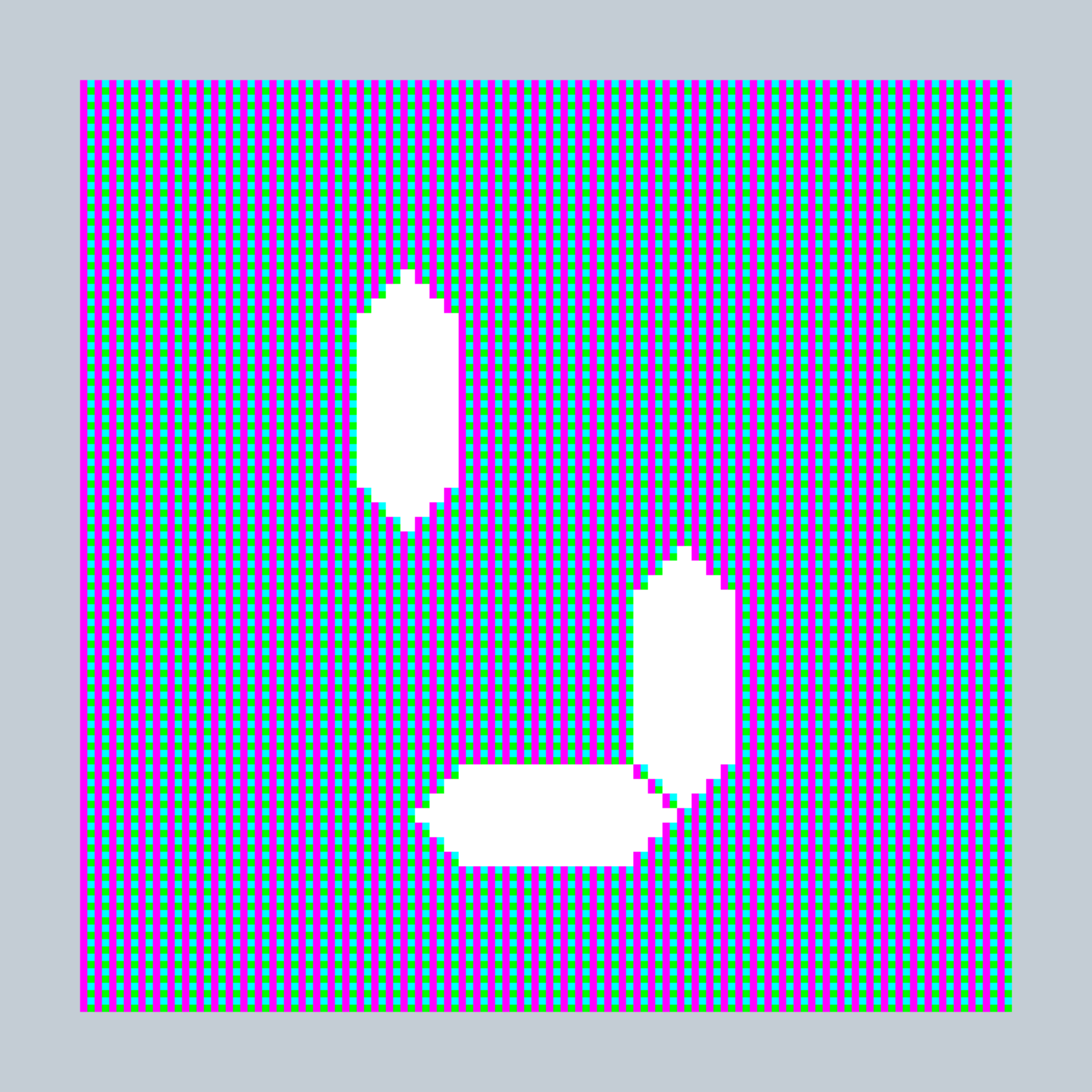 Art Blocks - Art Blocks v2 - 27-Bit Digital #464 - NFT # 21000464