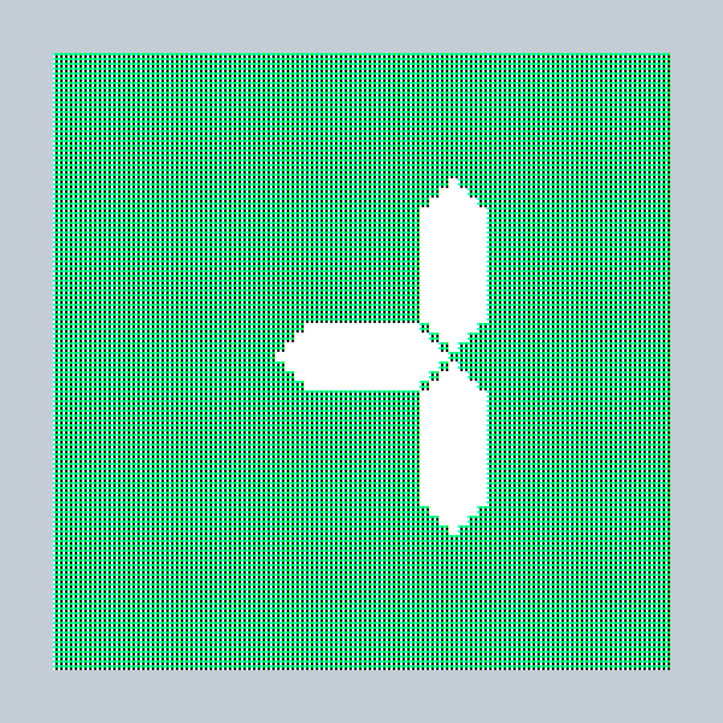 Art Blocks - Art Blocks v2 - 27-Bit Digital #466 - NFT # 21000466