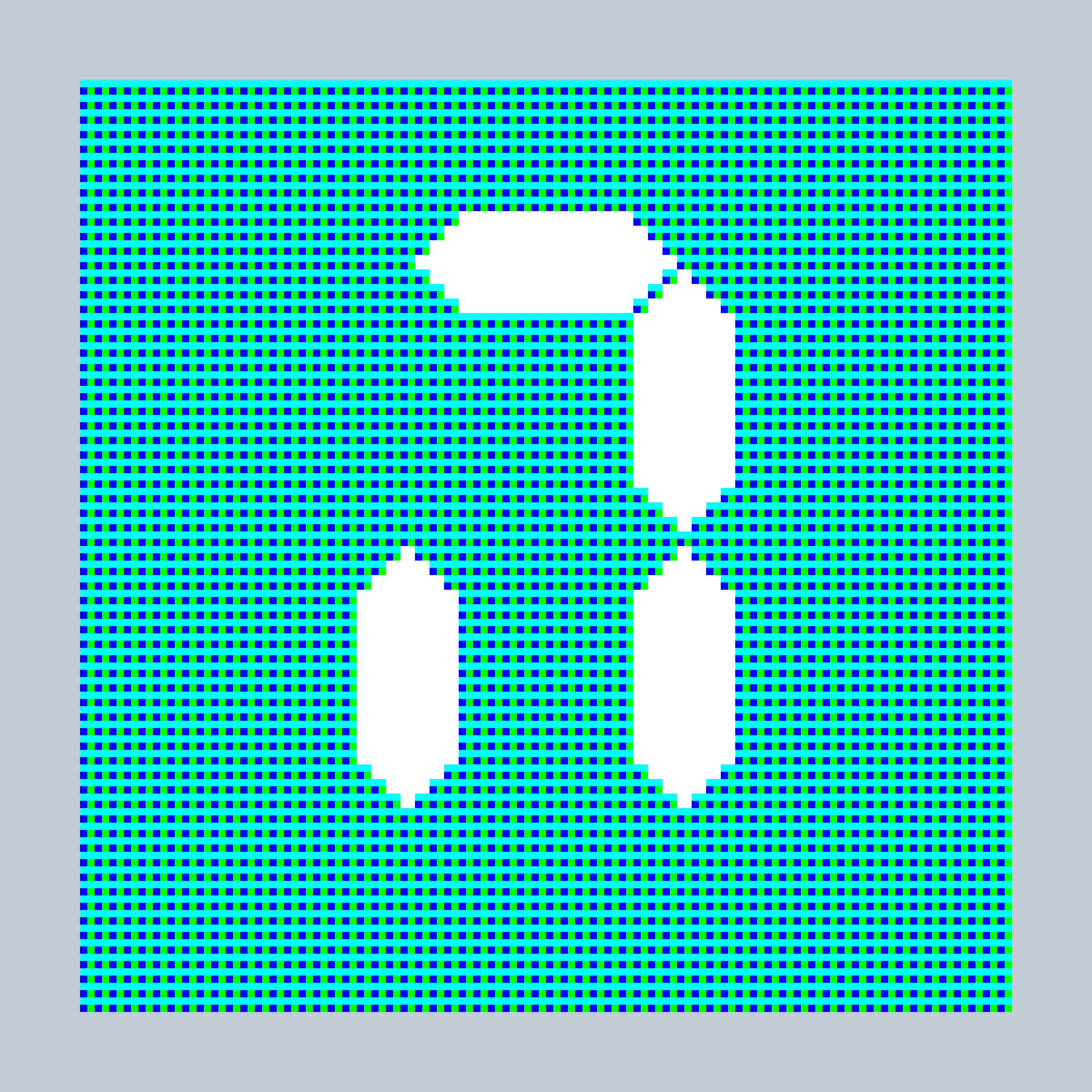 Art Blocks - Art Blocks v2 - 27-Bit Digital #505 - NFT # 21000505