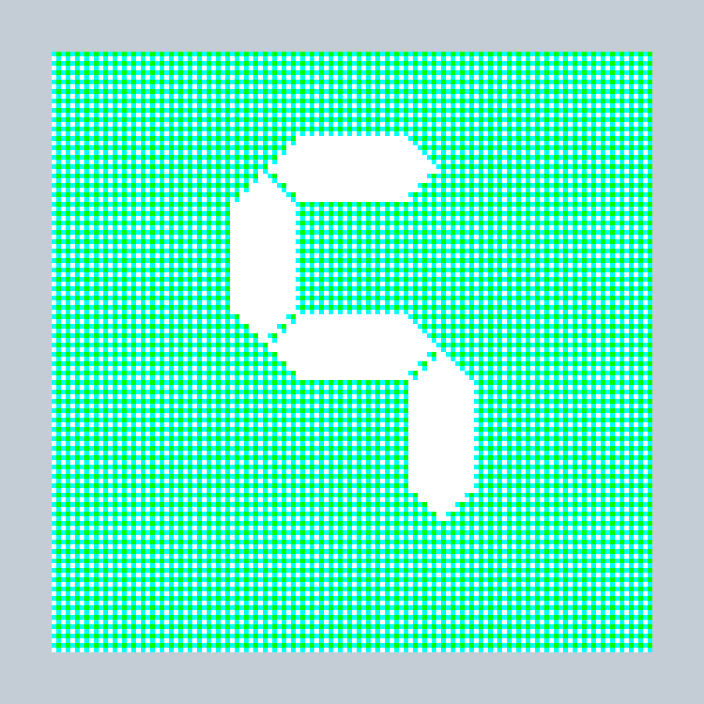 Art Blocks - Art Blocks v2 - 27-Bit Digital #517 - NFT # 21000517