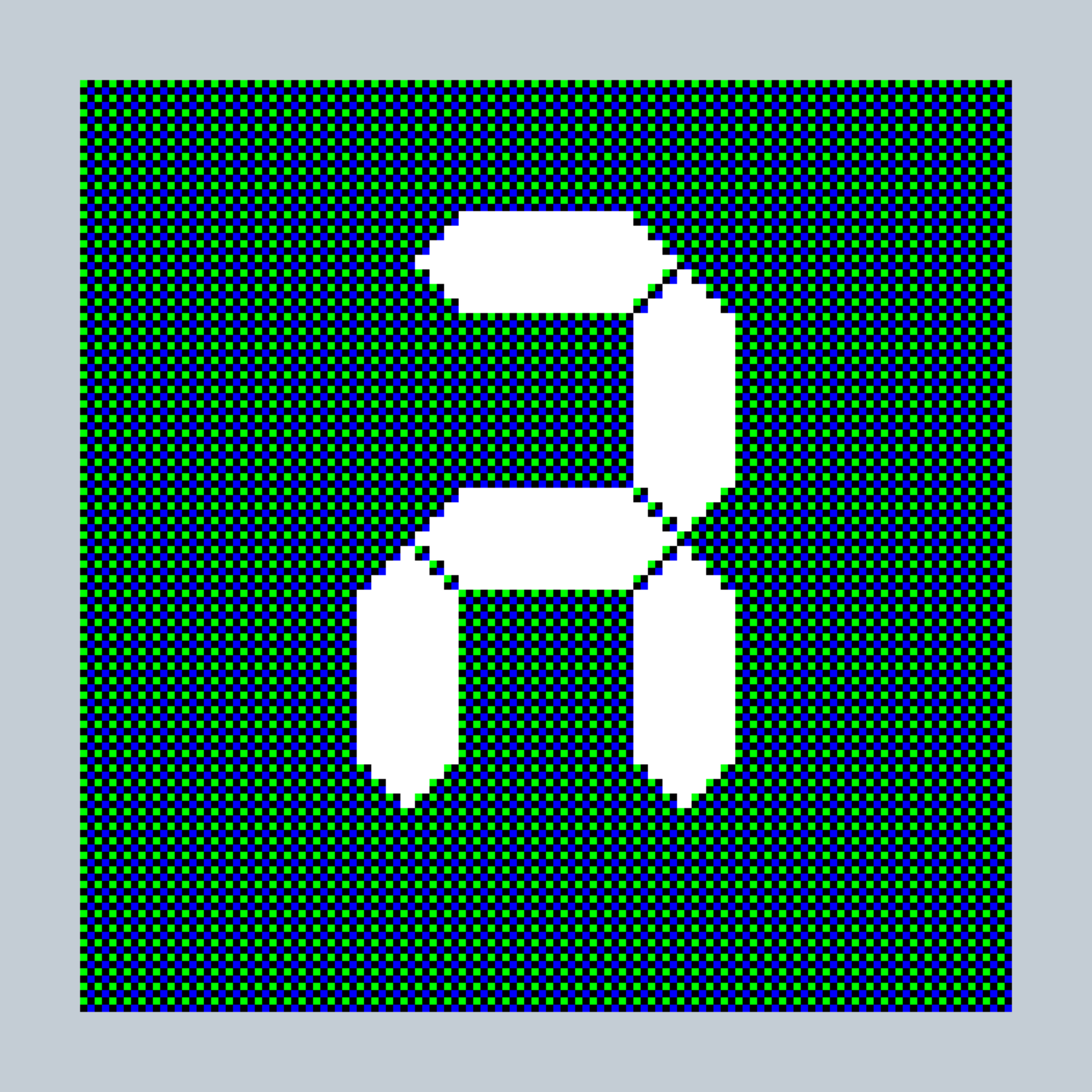 Art Blocks - Art Blocks v2 - 27-Bit Digital #519 - NFT # 21000519