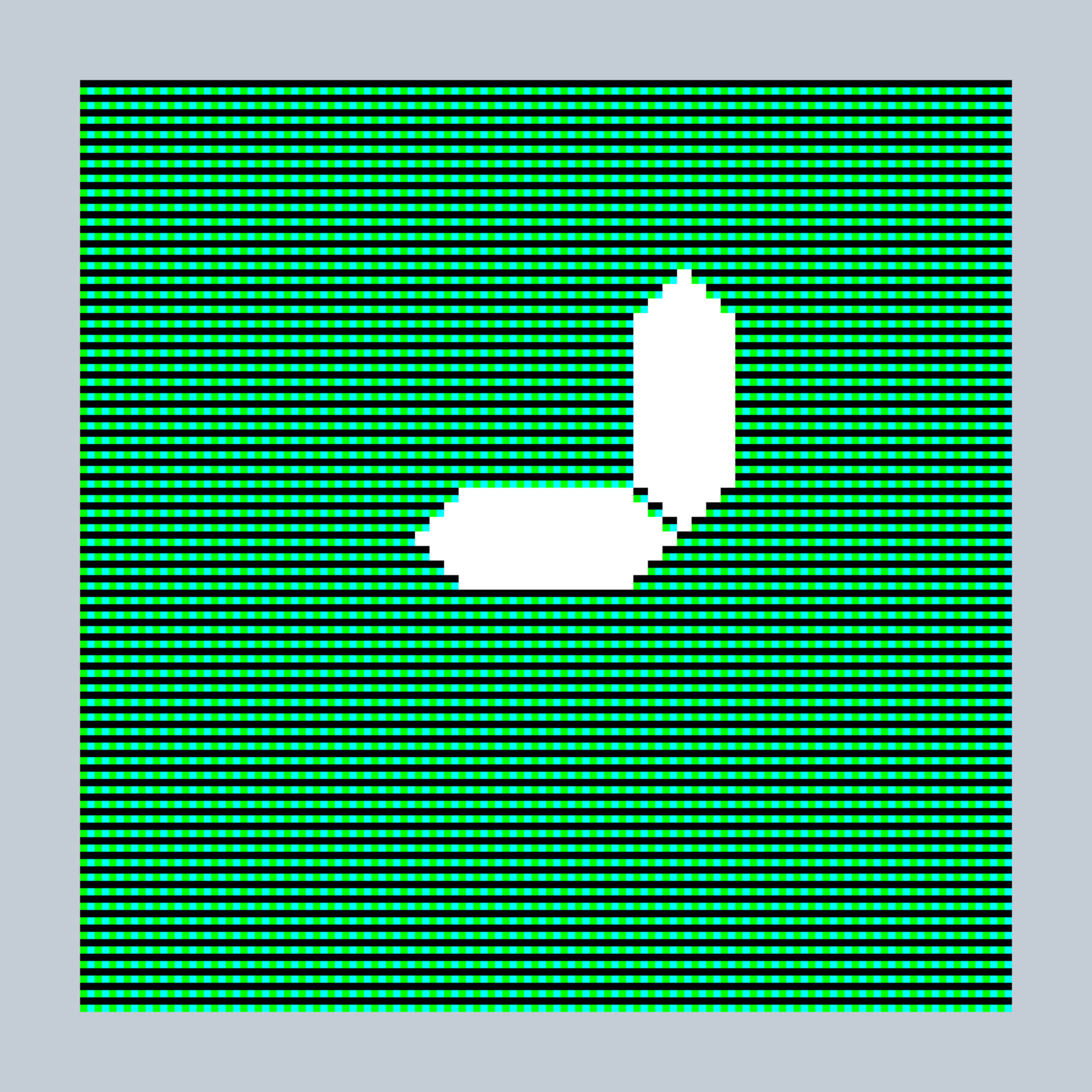 Art Blocks - Art Blocks v2 - 27-Bit Digital #533 - NFT # 21000533