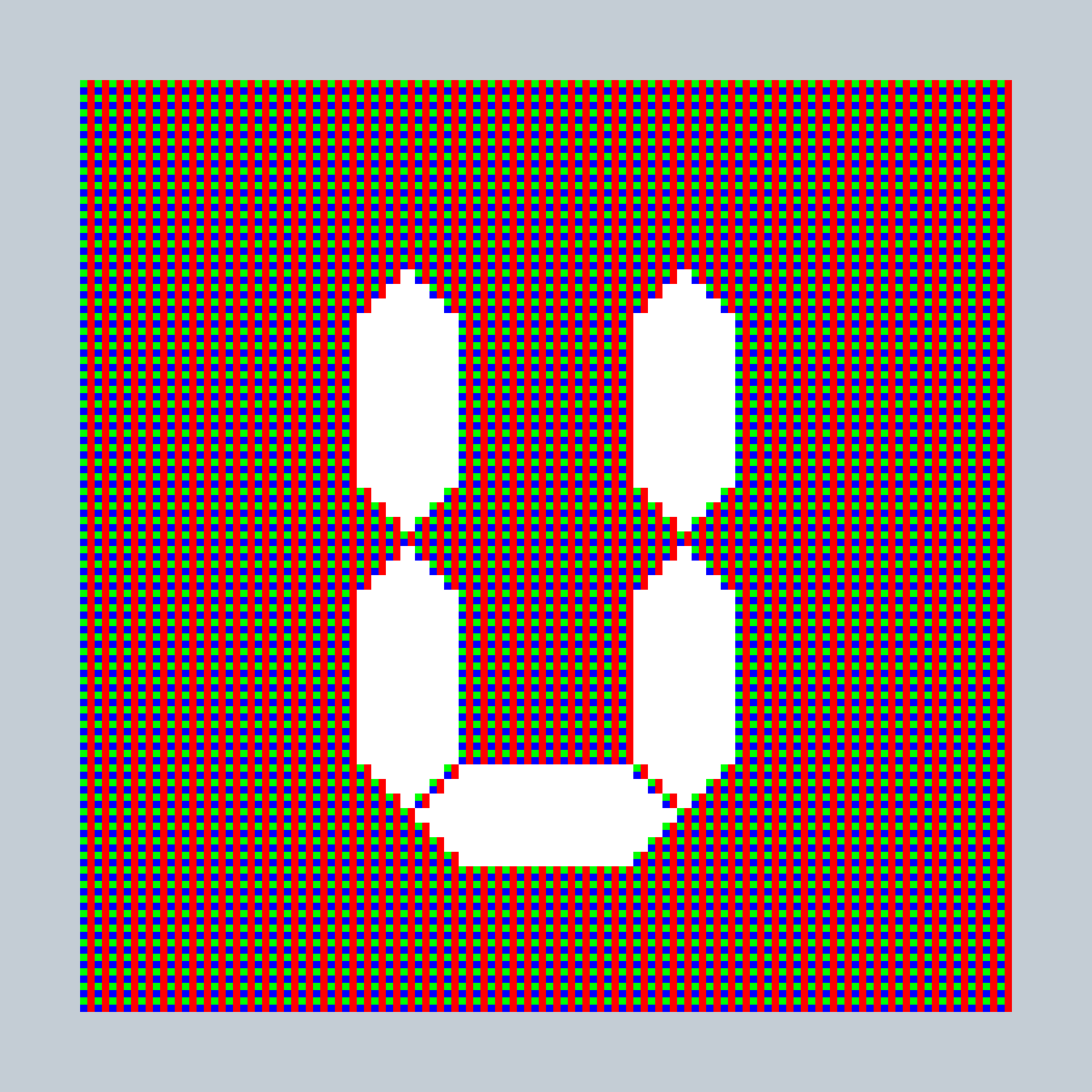 Art Blocks - Art Blocks v2 - 27-Bit Digital #542 - NFT # 21000542