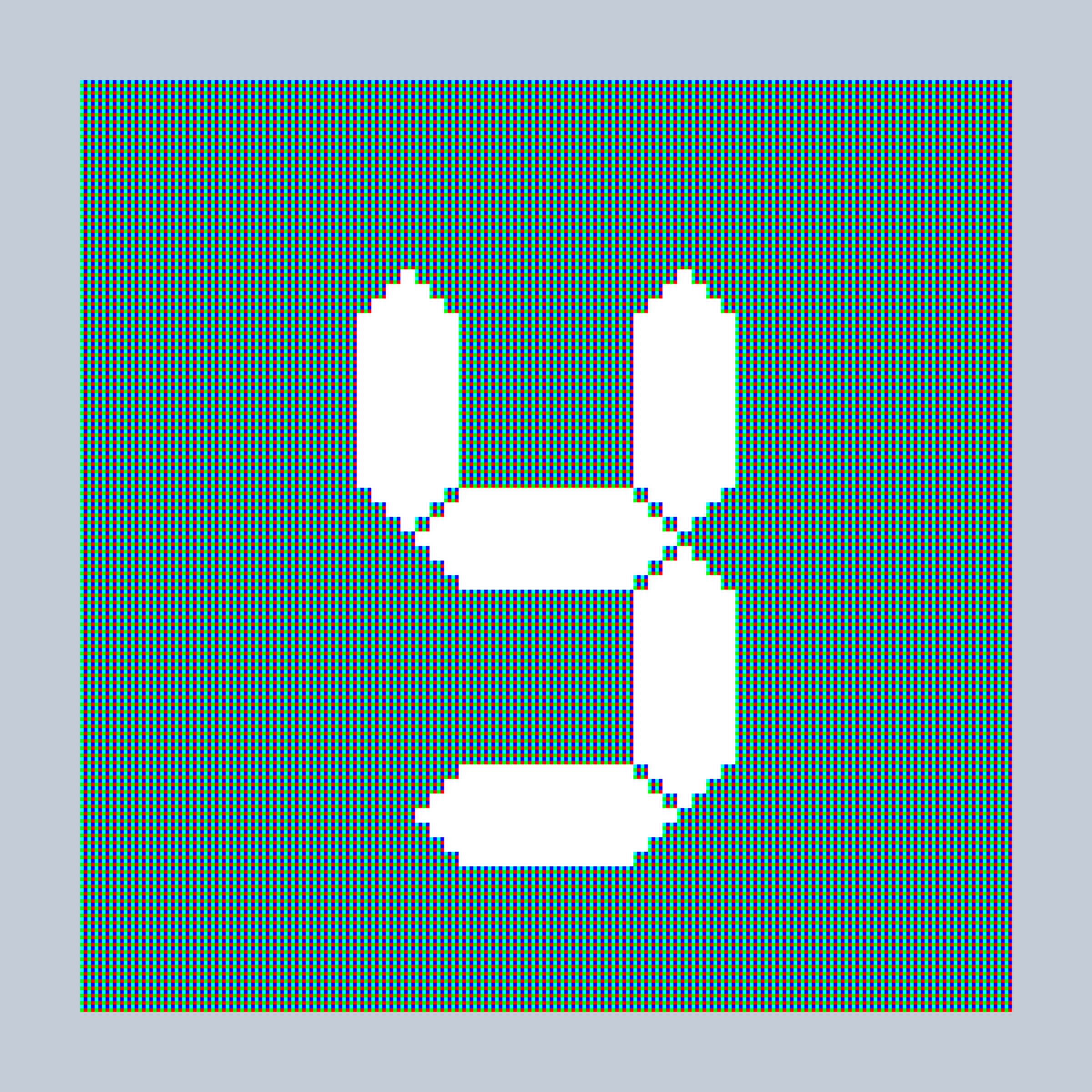 Art Blocks - Art Blocks v2 - 27-Bit Digital #555 - NFT # 21000555