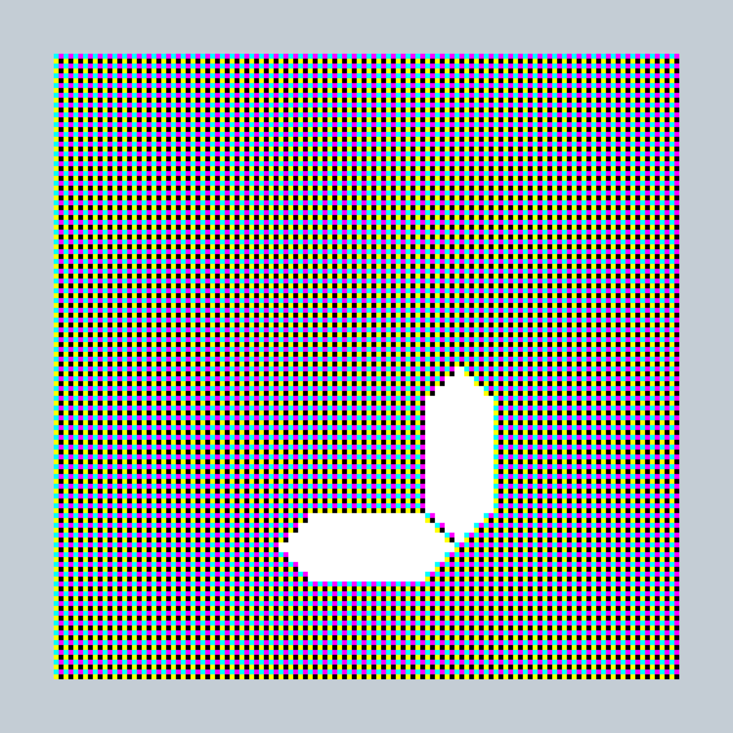 Art Blocks - Art Blocks v2 - 27-Bit Digital #587 - NFT # 21000587