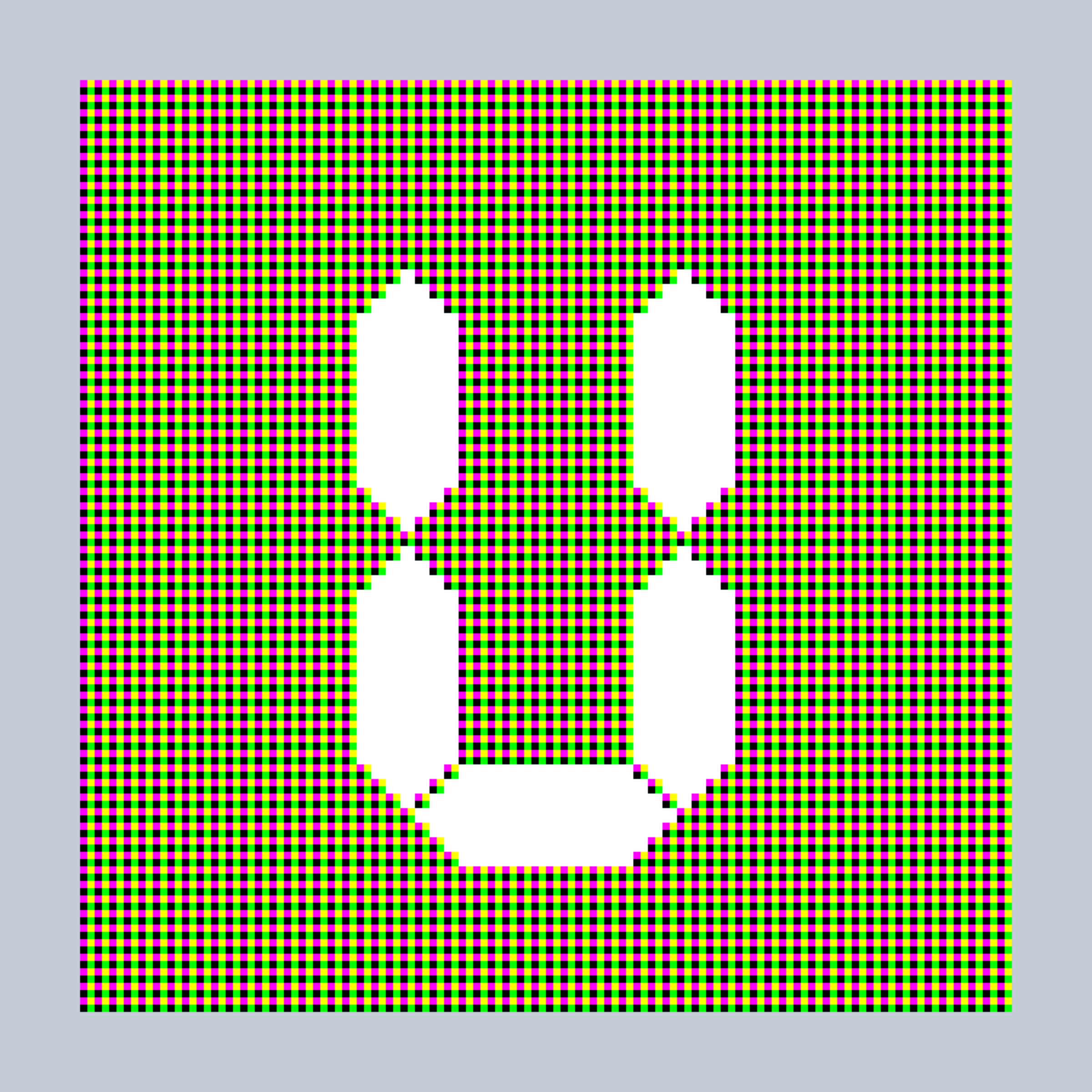 Art Blocks - Art Blocks v2 - 27-Bit Digital #604 - NFT # 21000604