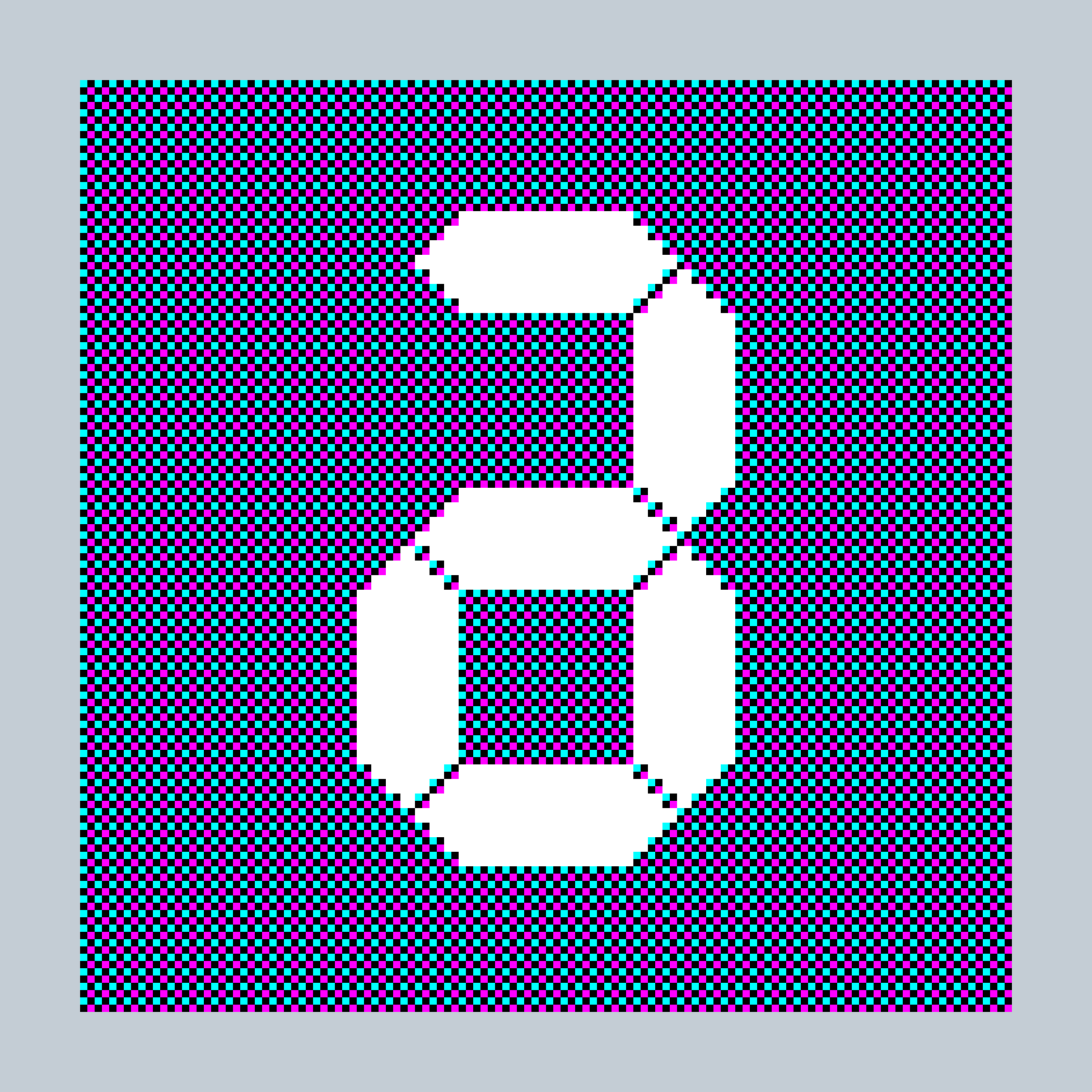 Art Blocks - Art Blocks v2 - 27-Bit Digital #614 - NFT # 21000614