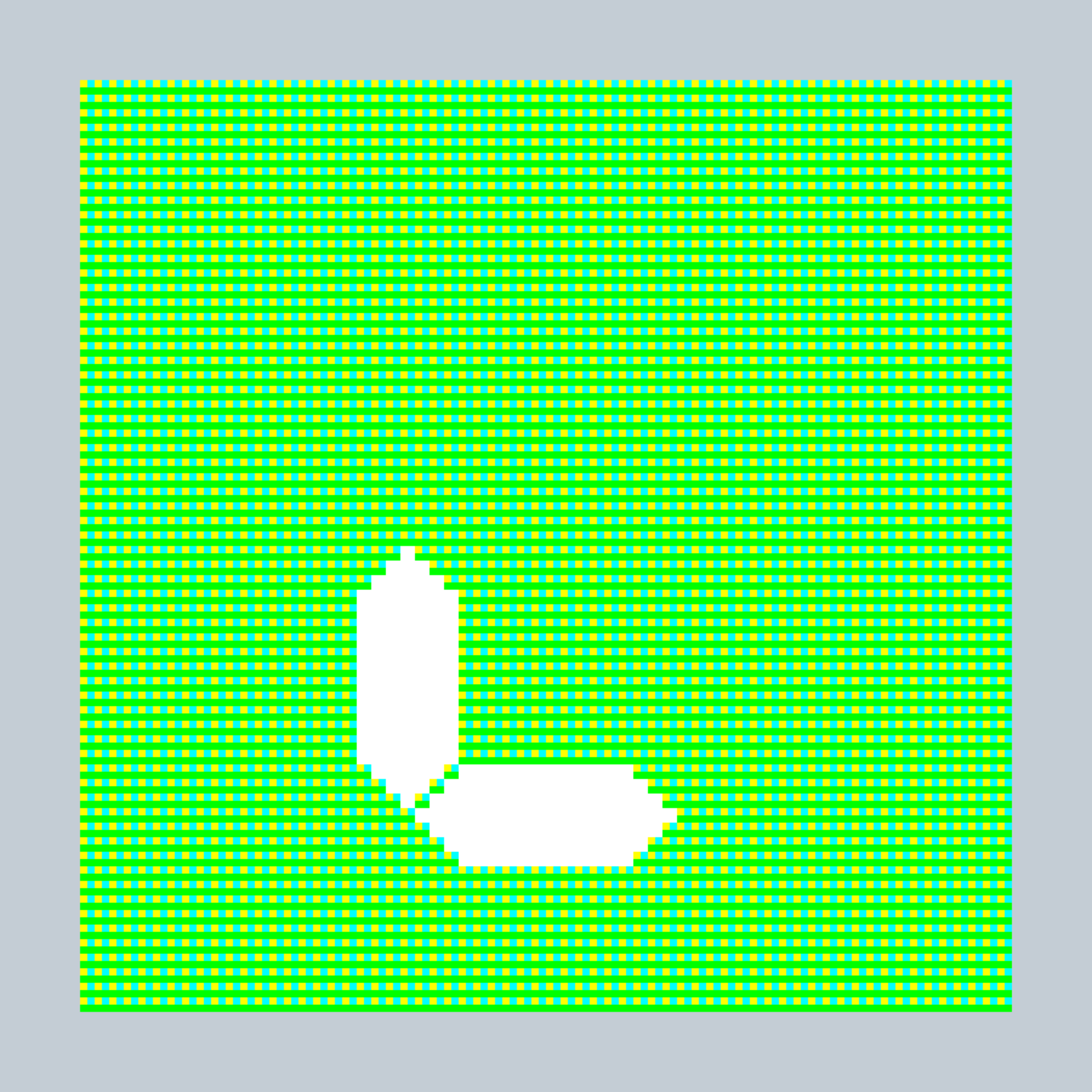 Art Blocks - Art Blocks v2 - 27-Bit Digital #636 - NFT # 21000636