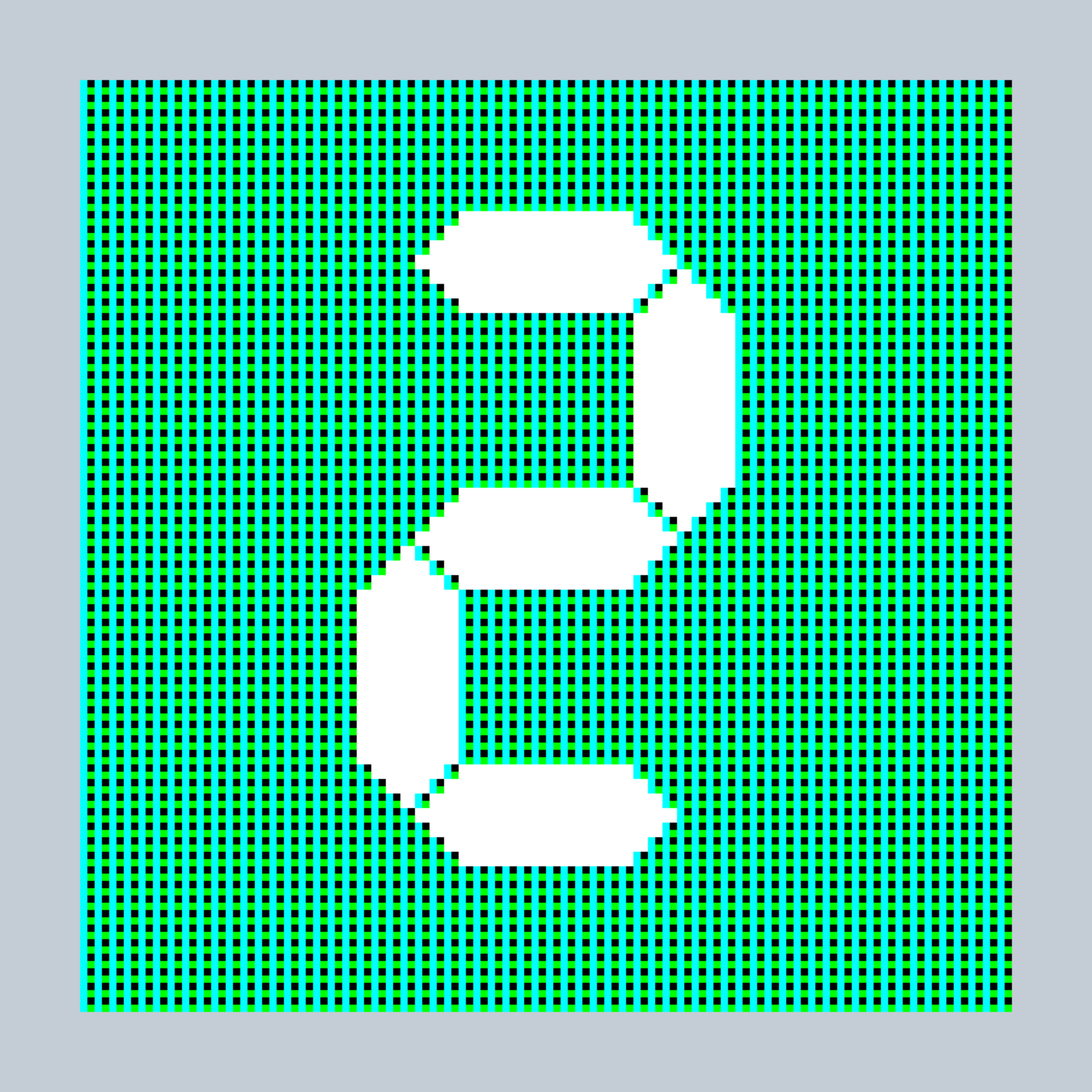 Art Blocks - Art Blocks v2 - 27-Bit Digital #645 - NFT # 21000645