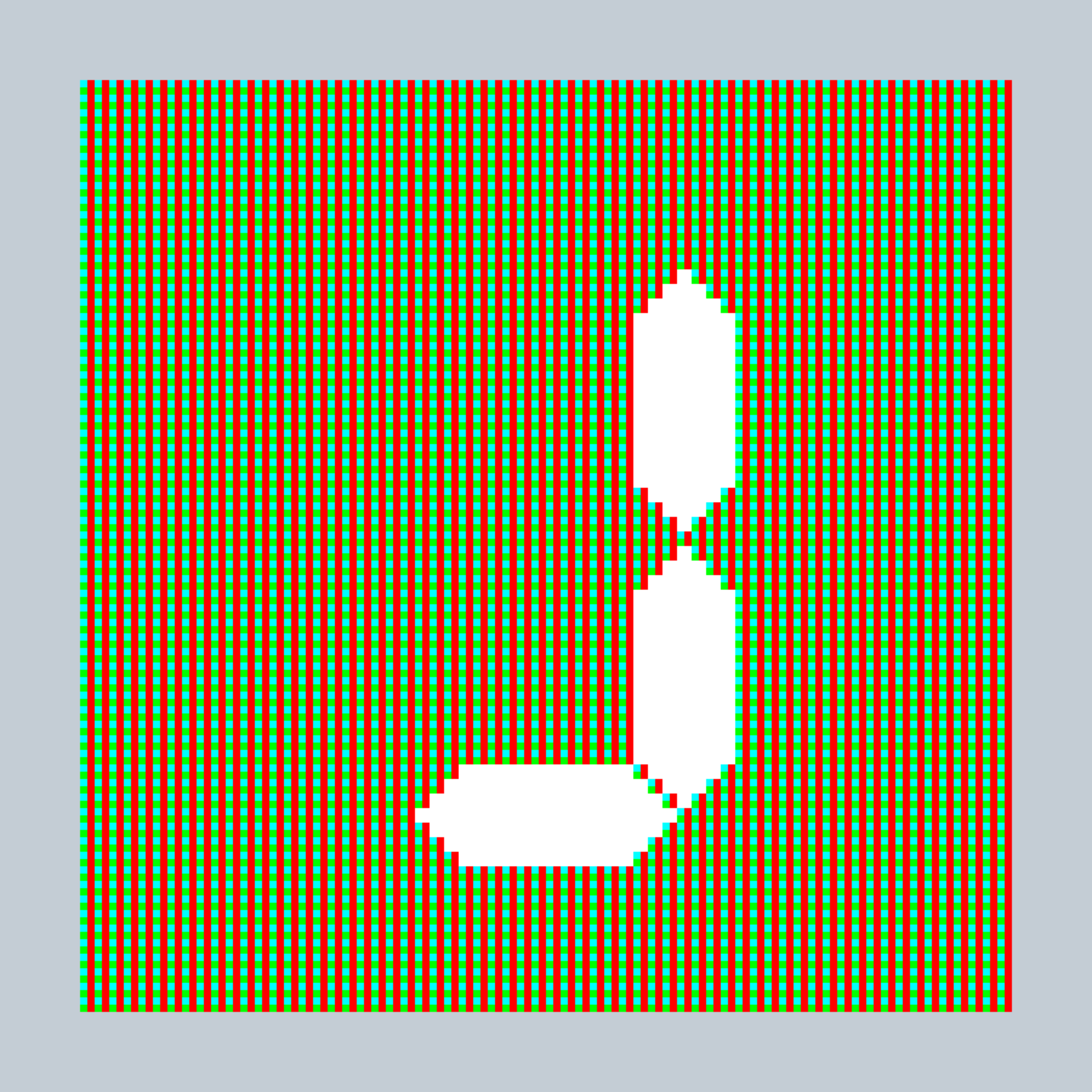 Art Blocks - Art Blocks v2 - 27-Bit Digital #647 - NFT # 21000647