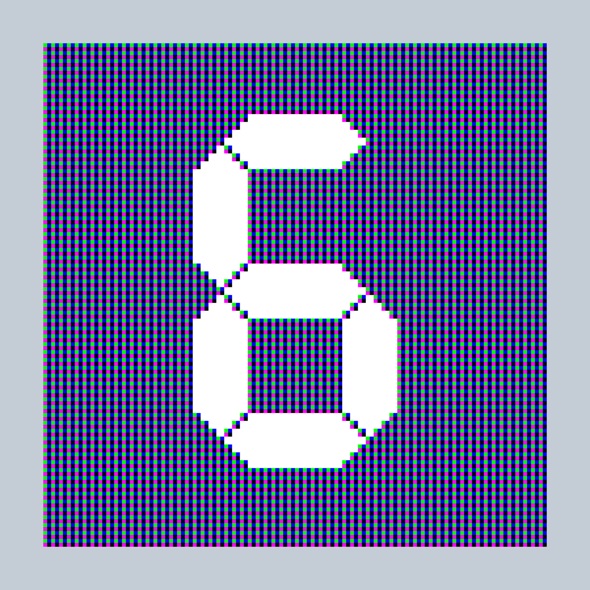 Art Blocks - Art Blocks v2 - 27-Bit Digital #658 - NFT # 21000658