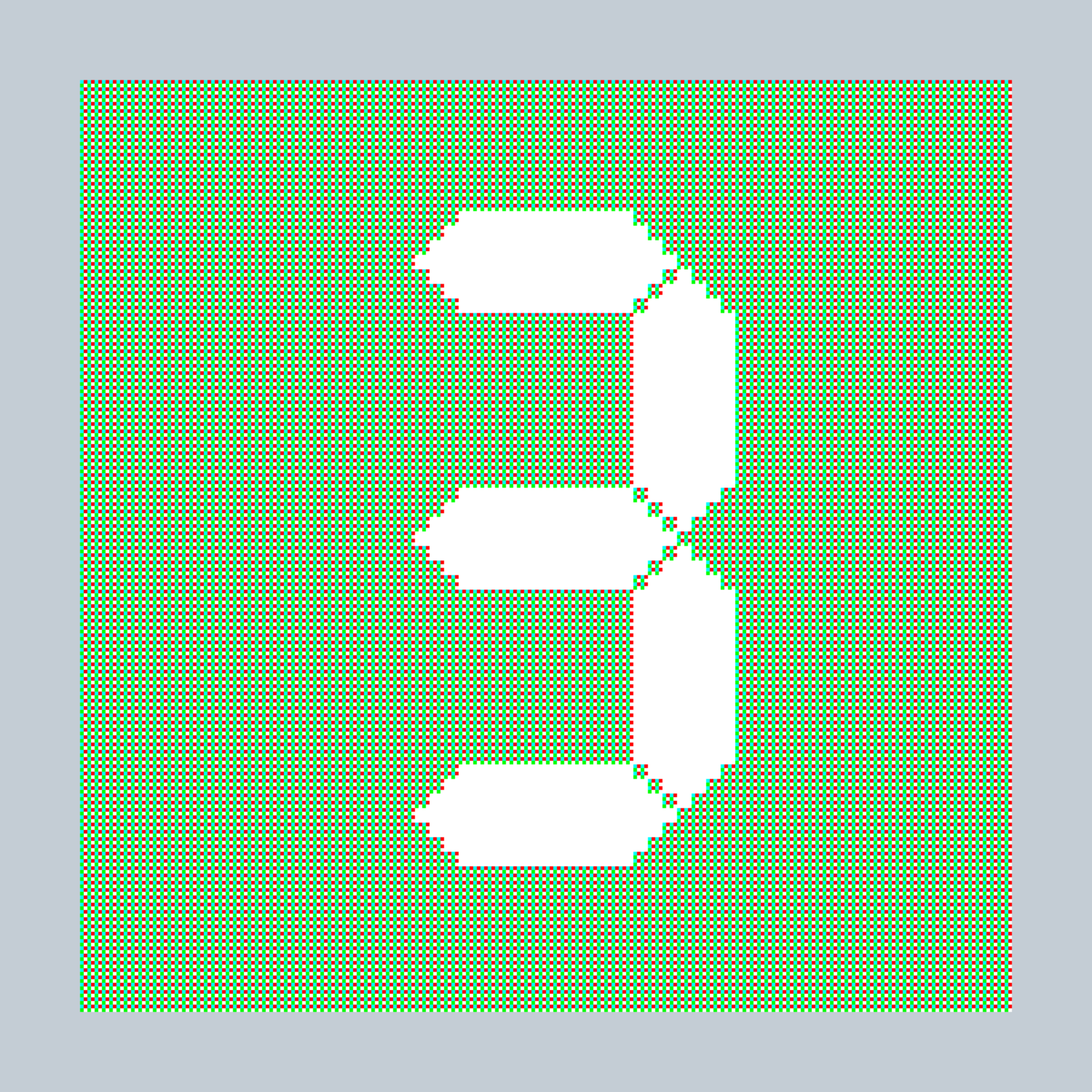 Art Blocks - Art Blocks v2 - 27-Bit Digital #661 - NFT # 21000661