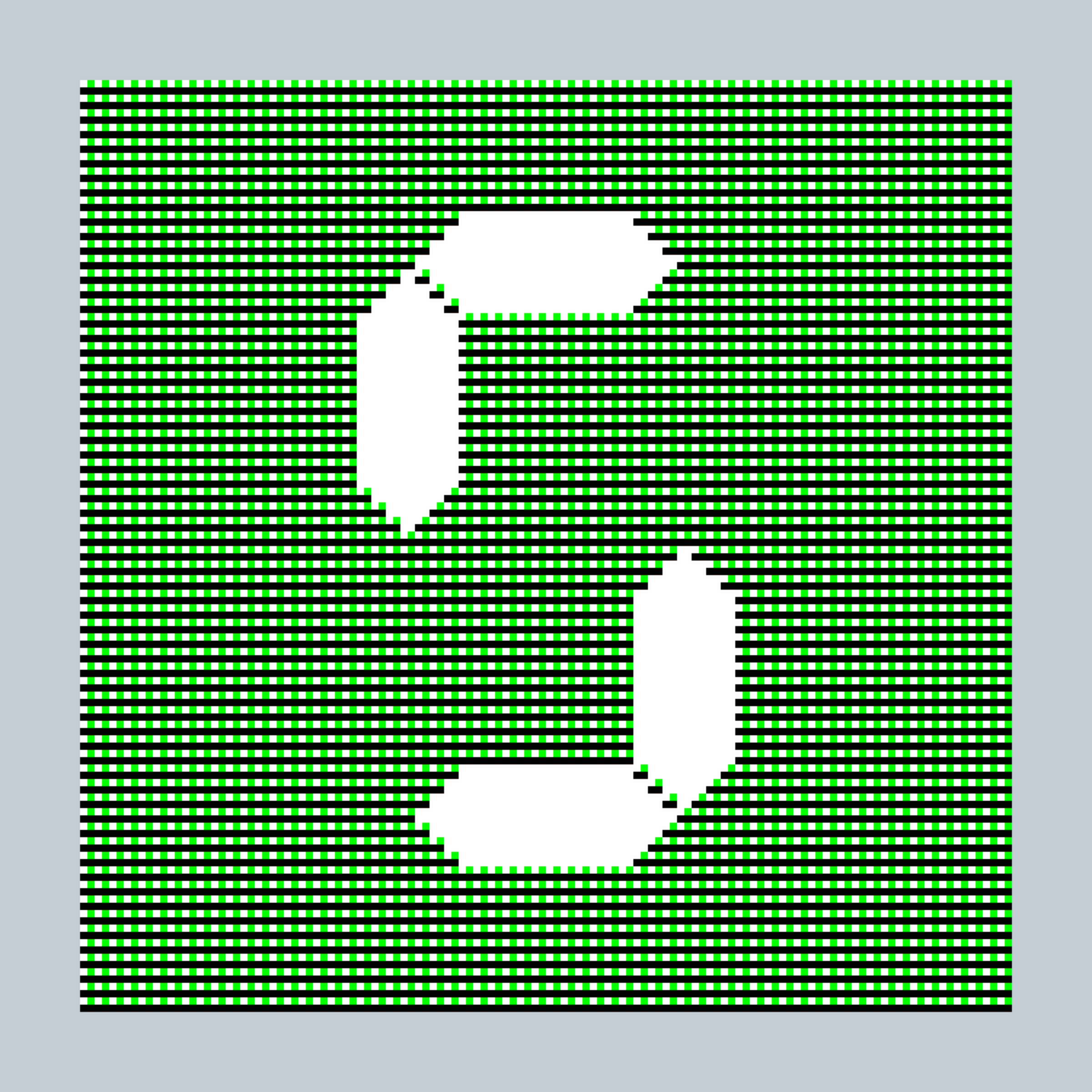 Art Blocks - Art Blocks v2 - 27-Bit Digital #665 - NFT # 21000665